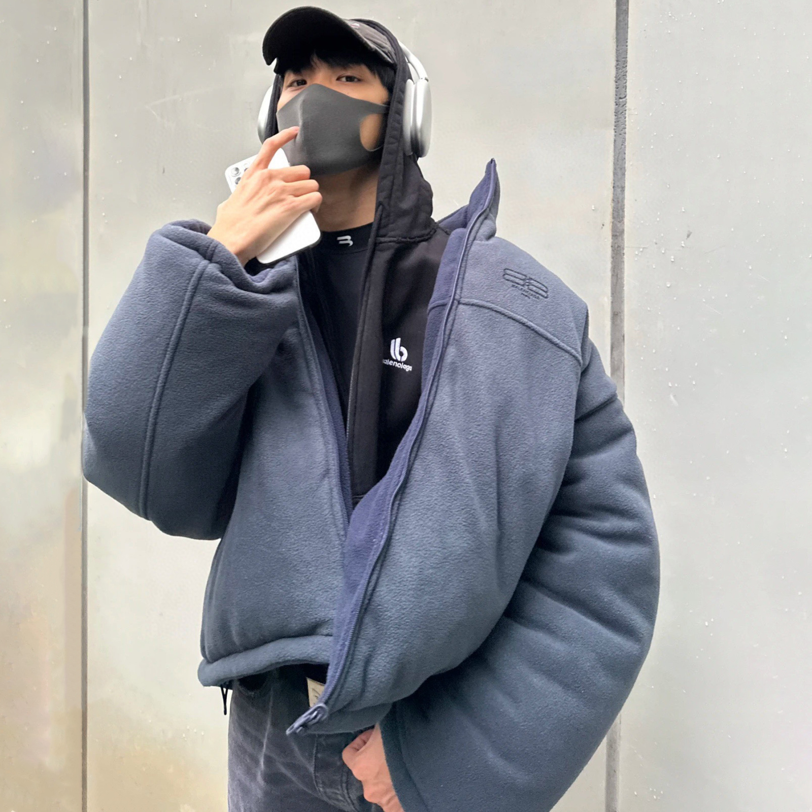 Balenciaga Double B Reversible Fleece Jacket #nigo96839