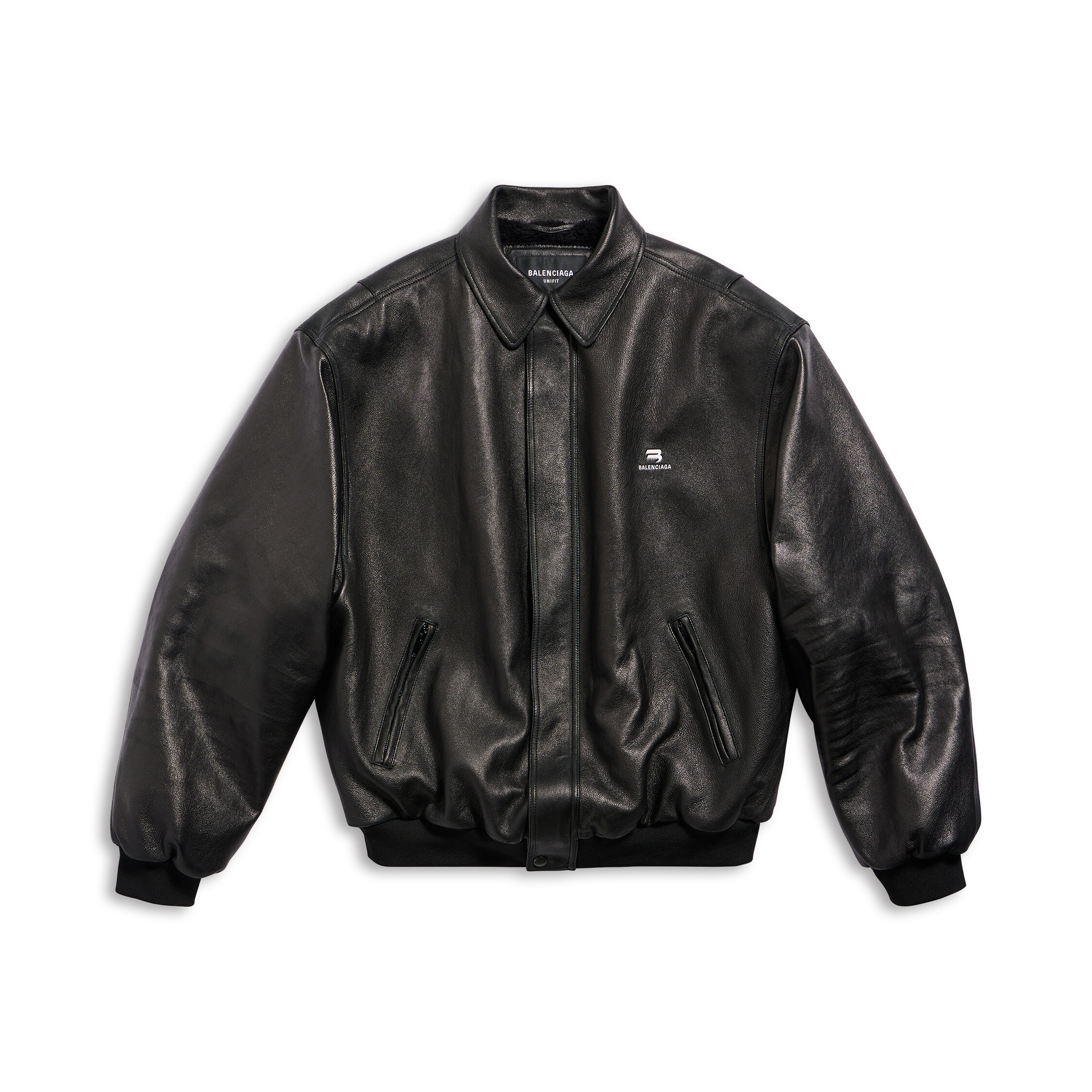 Balenciaga Giacca Shearling Sporty B In Nero Jacket #nigo96842
