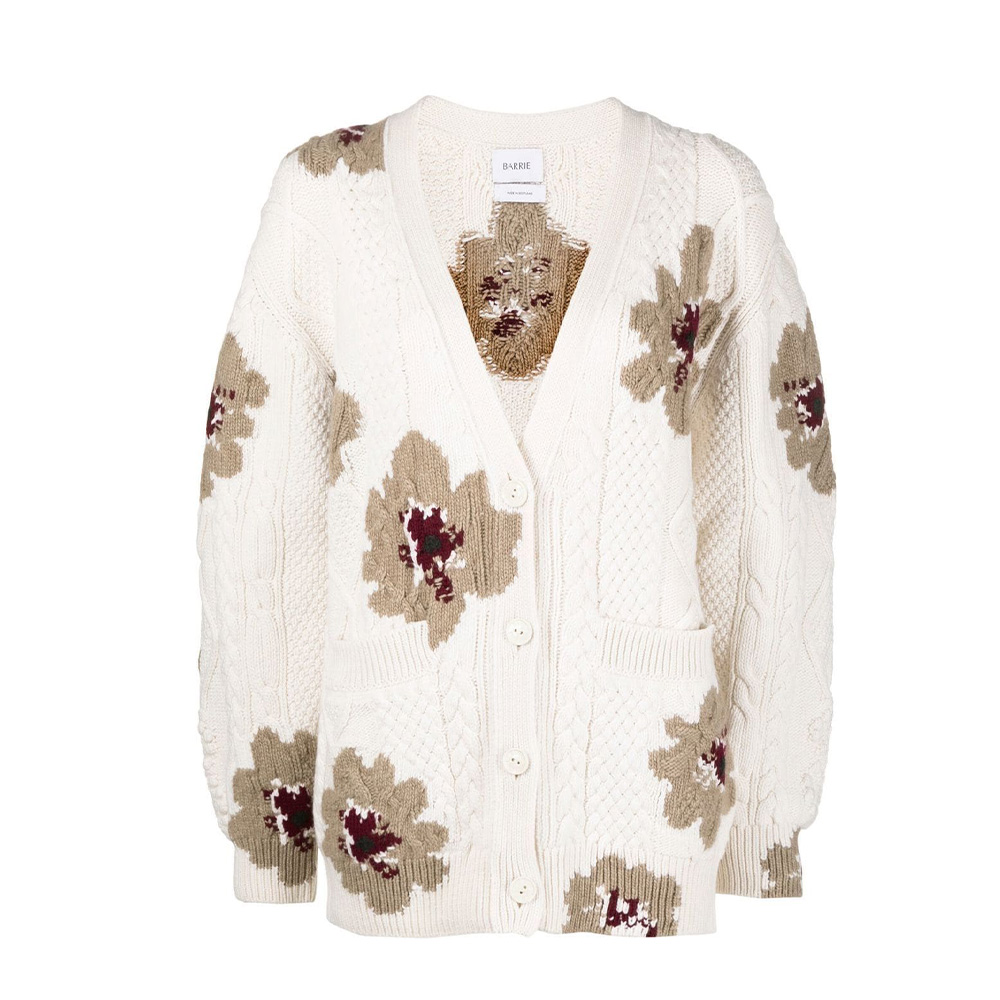 Barrie Floral Intarsia V-neck Cardigan Ngvp #nigo6914