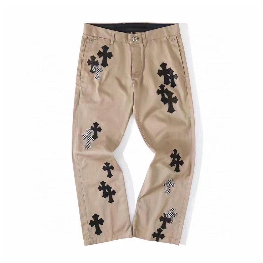 Chrome Hearts Men's Printed Straight Leg Denim Work Pants #nigo96848