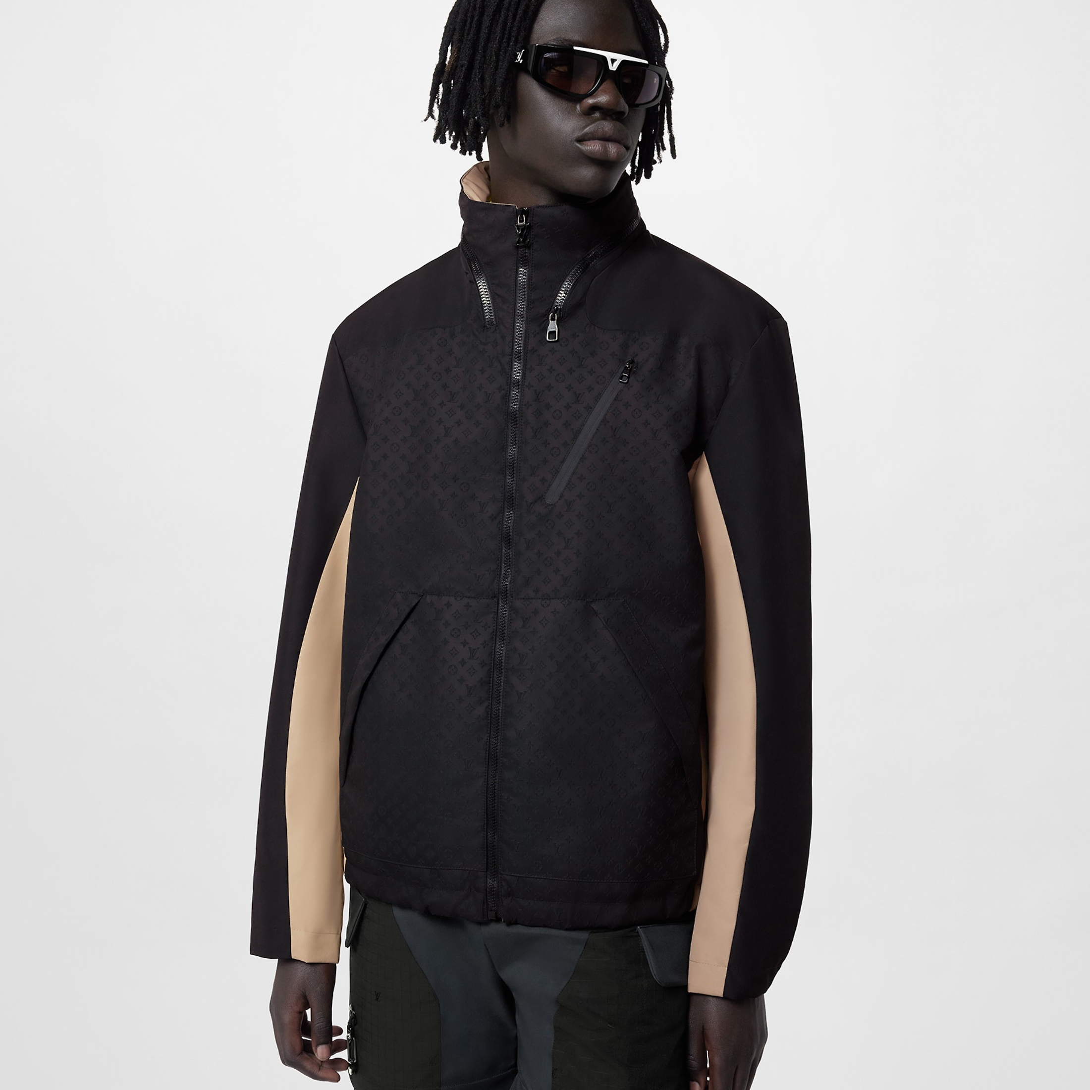 NIGO Louis Vuitton Mens Windproof Waterproof Softshell Zip Up Long Sleeve Hooded Jacket #nigo96861