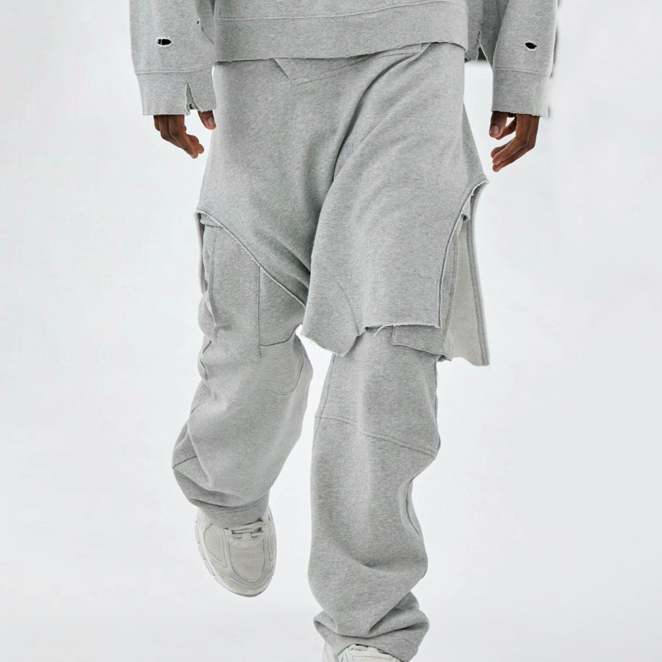 NIGO Givenchy Men's Spring And Autumn Solid Color Cotton Elastic Pockets Straight Leg Loose Work Pants Ngvp #nigo6933