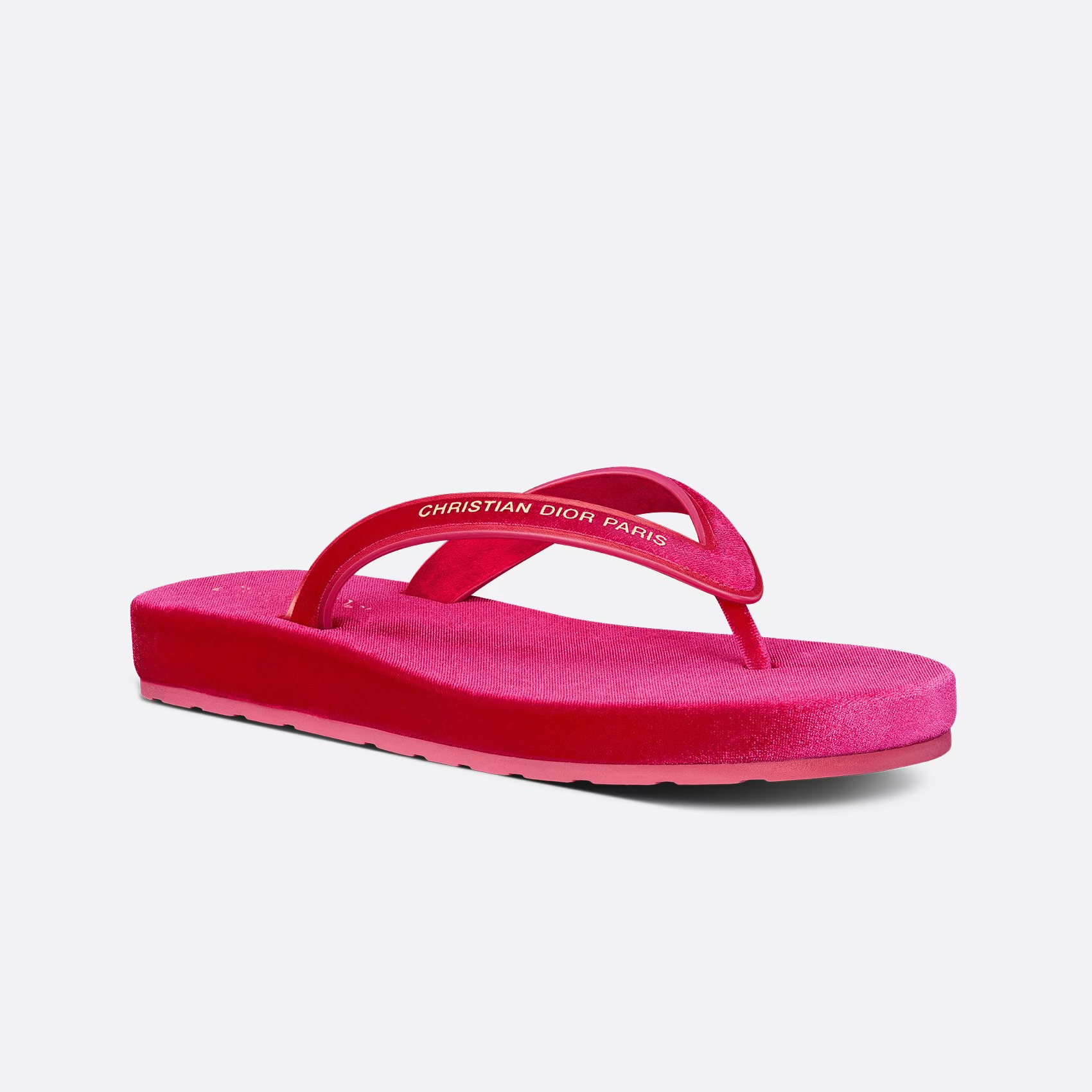 NIGO Dior DIORSEA Velvet Fabric Rubber Sole Thong Sandal Shoes #nigo96881