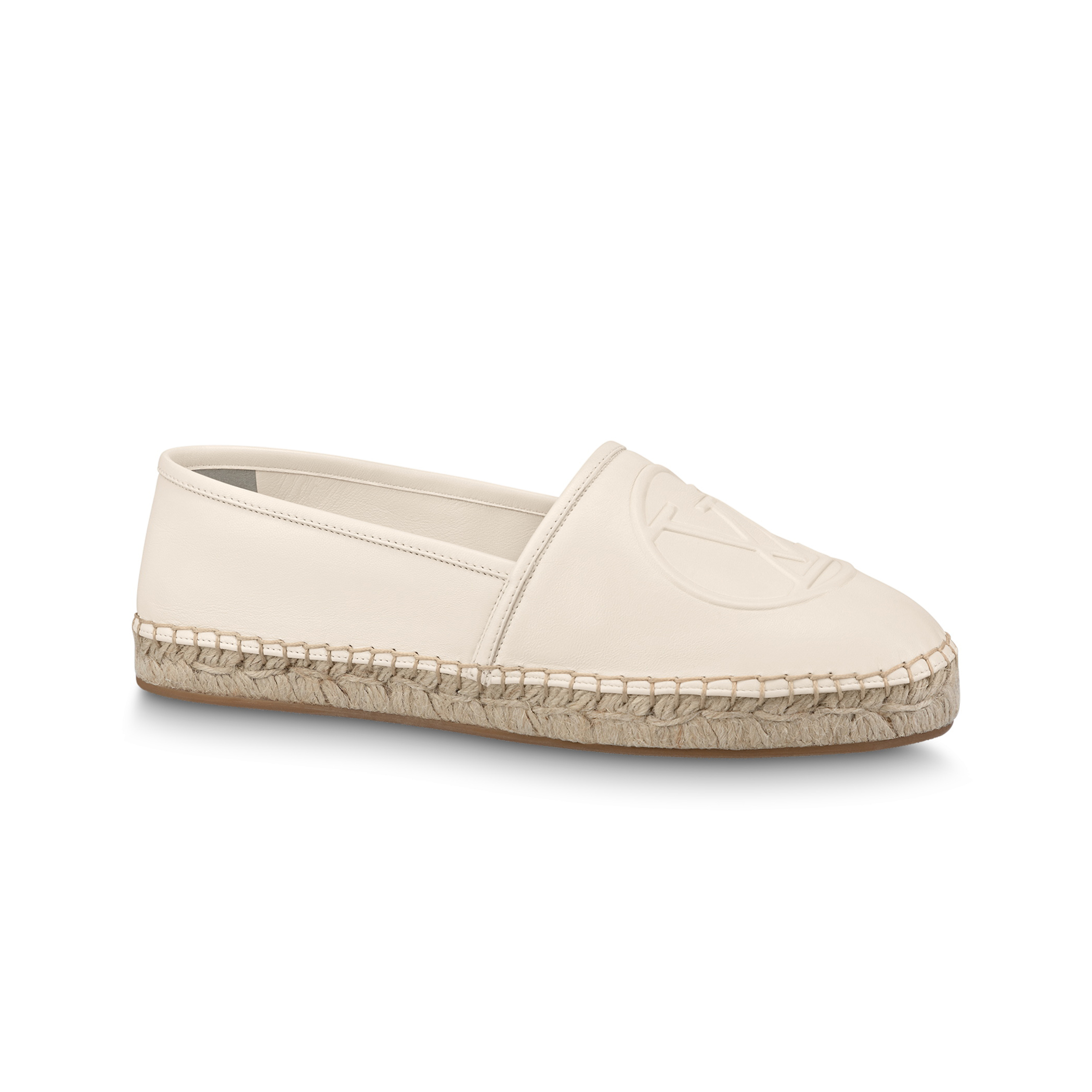 NIGO Louis Vuitton Soft Calf Leather Corded Sole Rubber Outsole Starboard Flat Espadrille Shoes #nigo96883
