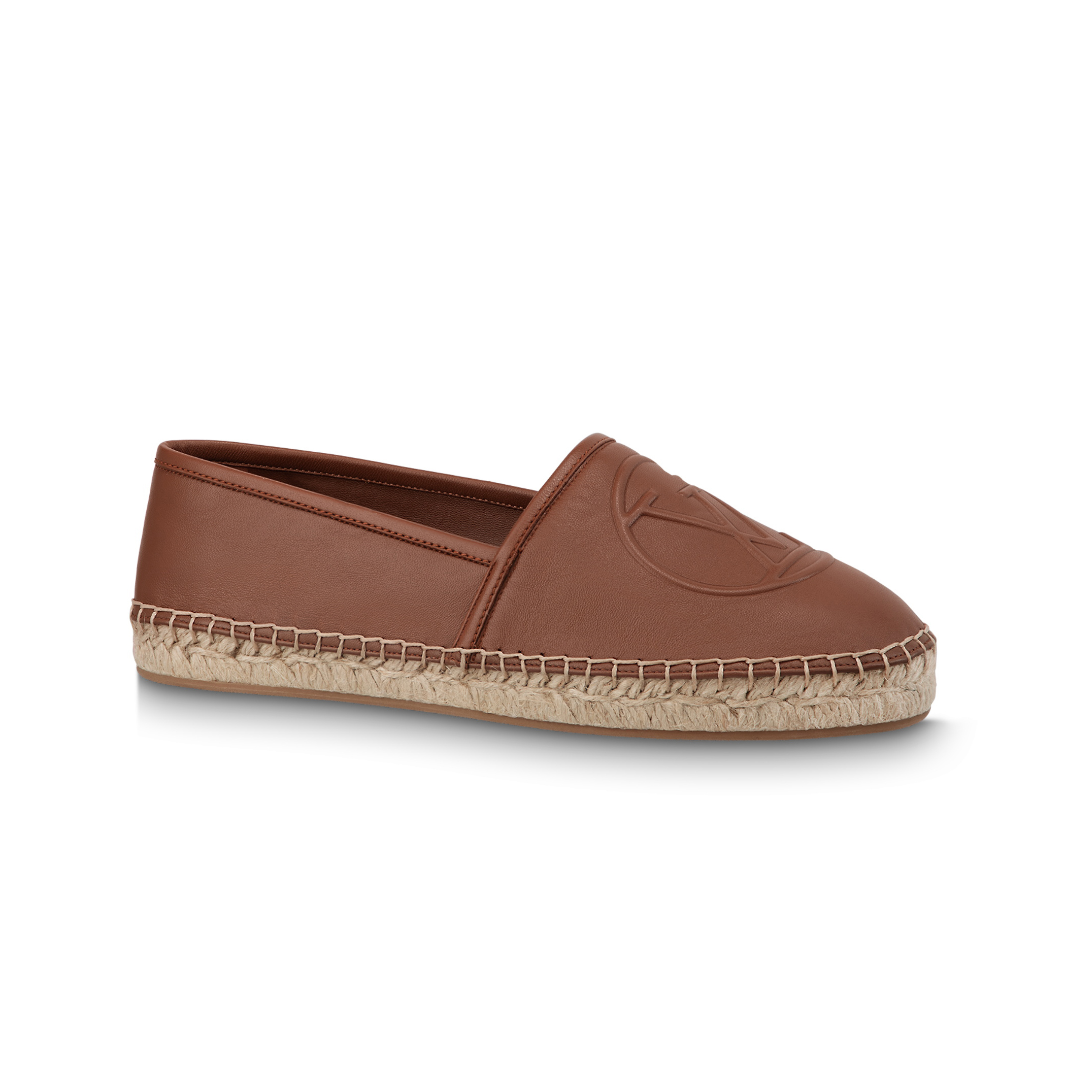 NIGO Louis Vuitton Soft Calf Leather Corded Sole Rubber Outsole Starboard Flat Espadrille Shoes #nigo96883