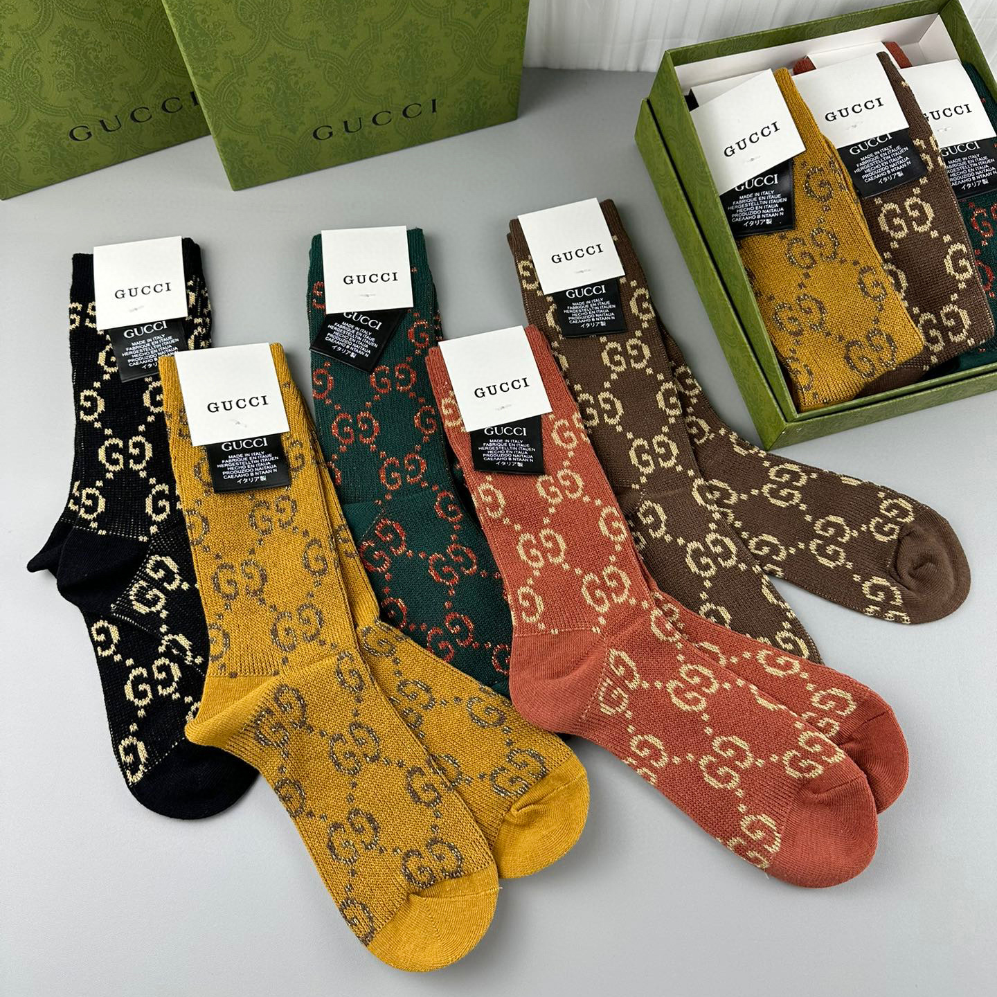 Gucci Socks 5-in-1 Set With Box #nigo96485
