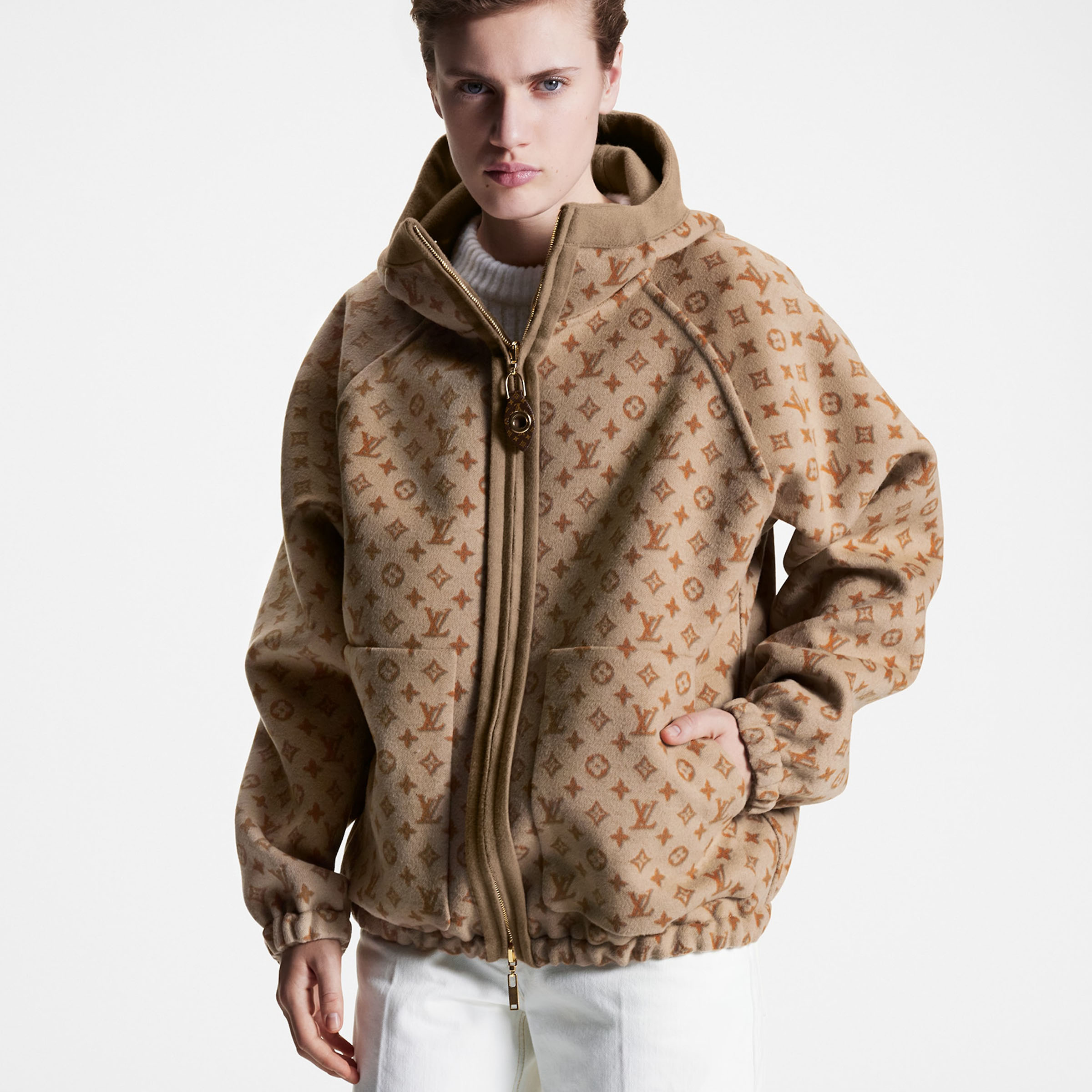 NIGO Louis Vuitton Women's Fall/Winter Reversible 3D Monogram Jacquard Jacket #nigo96913