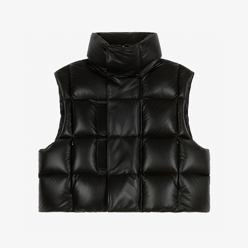 NIGO Givenchy Men's Winter Black Short Sleeveless Loose Leather Down Vest Jacket Ngvp #nigo6946