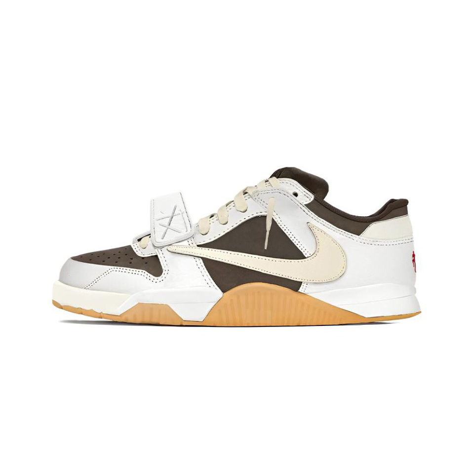 NIGO Nike Travis Scott x Jordan Executive TheCheck Black and White Leather Low Top Barb Basketball Shoes #nigo96919