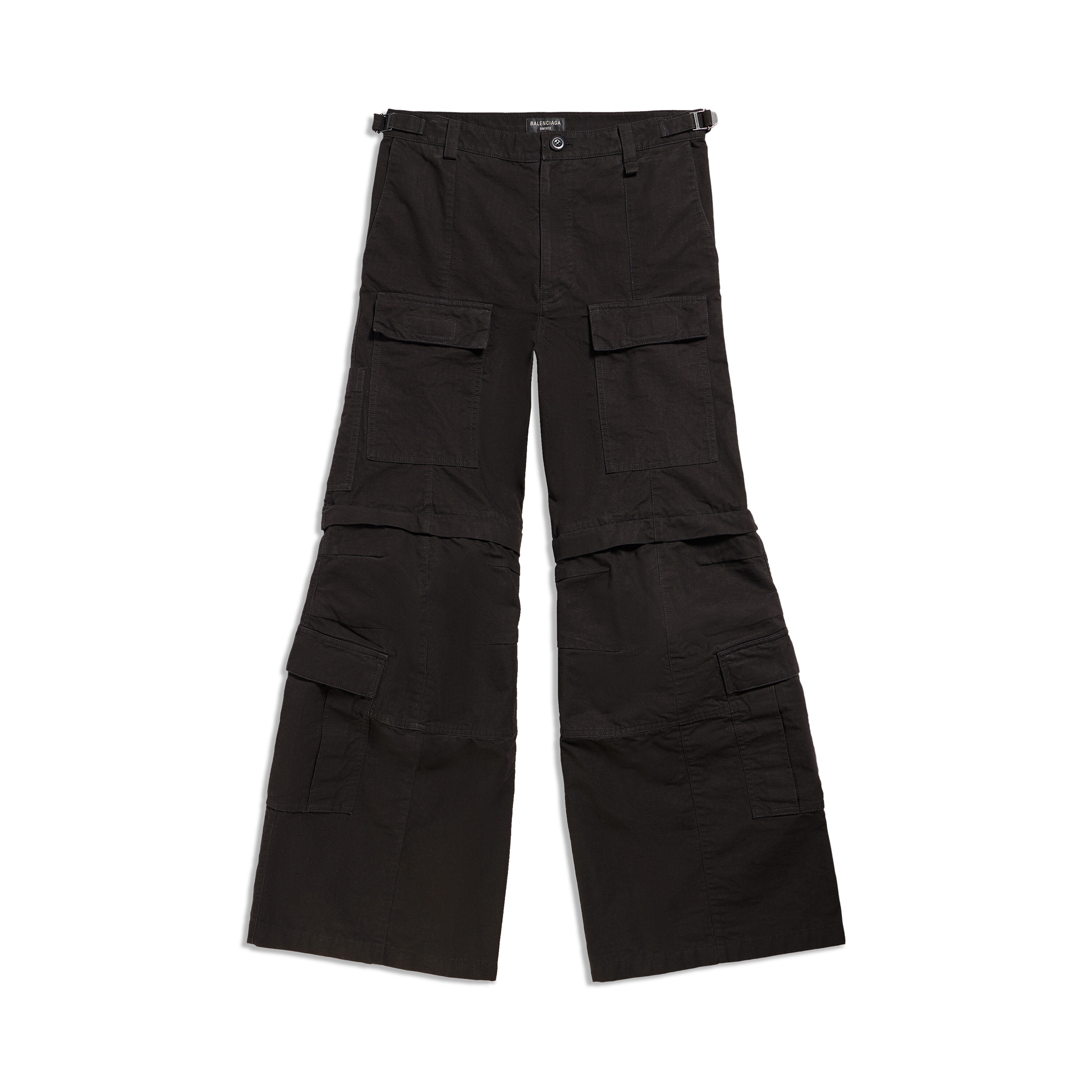 NIGO Balenciaga Men's All Season Black Cotton Loose Fit Flared Casual Work Pants Ngvp #nigo6985