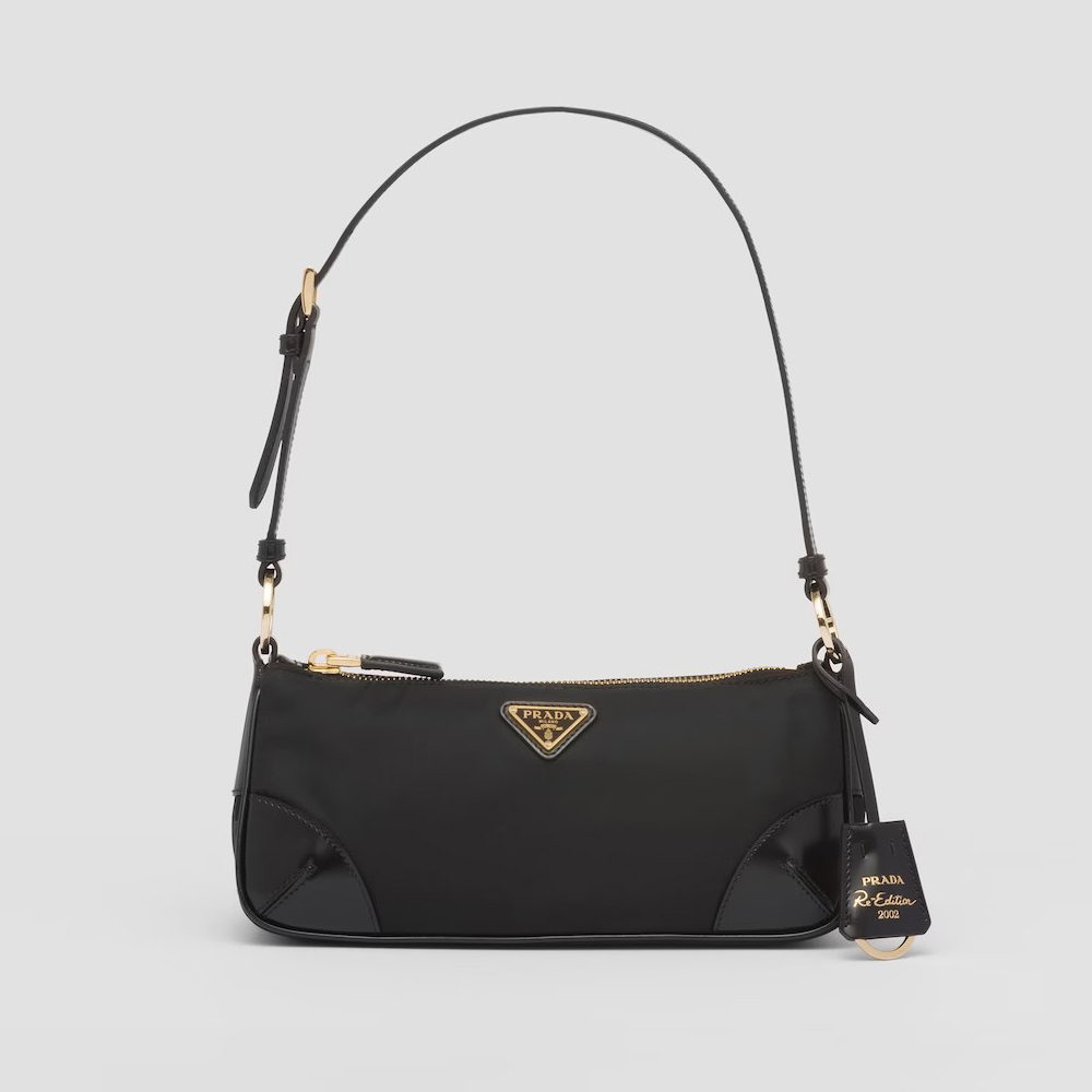 NIGO Prada Re-Edition 2002 Re-Nylon And Brushed Leather Shoulder Bag Bags #nigo96982