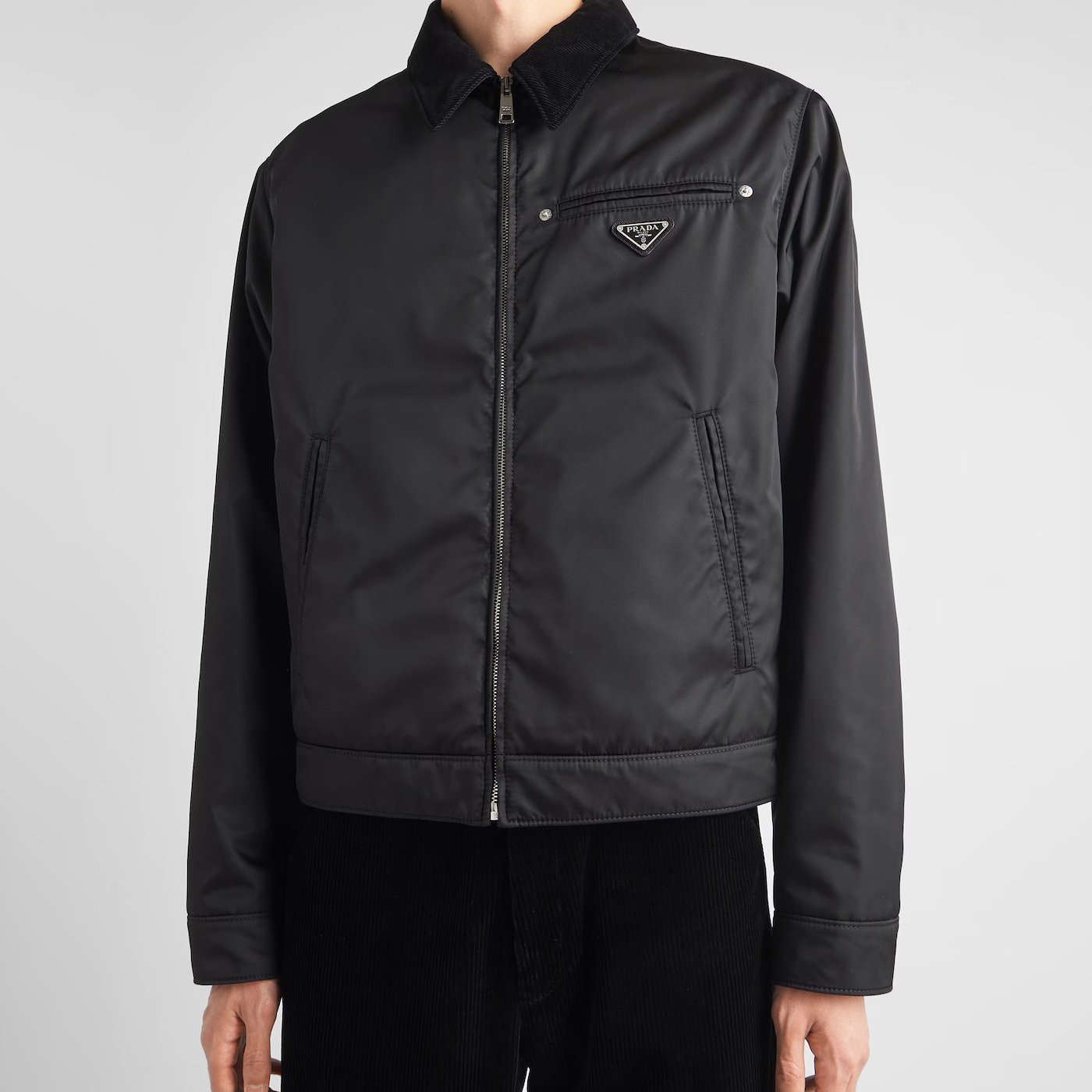 NIGO Prada Men's Fall Re-Nylon Recycled Nylon Zipper Jacket Coat #nigo97113