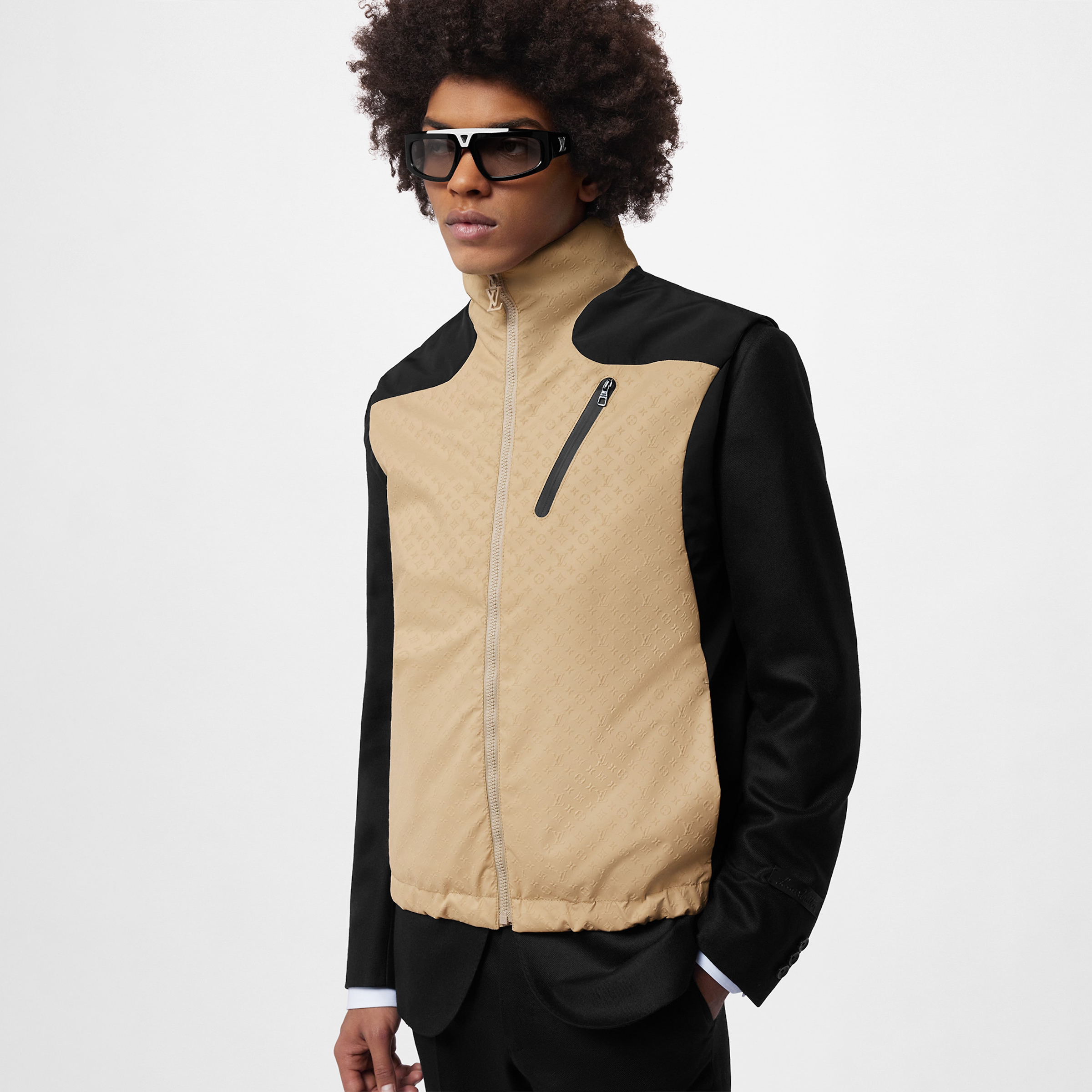 NIGO Louis Vuitton Men's Summer Mini Monogram Technical Gilet Sleeveless Zipper Vest Jacket #nigo97135