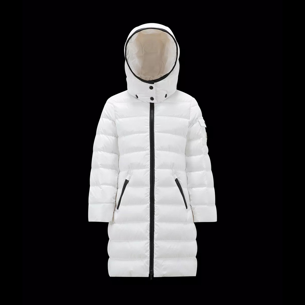 NIGO Moncler Kid's Winter Printed Mocha Long Fit Hooded Casual Puffer Down Jacket #nigo31224