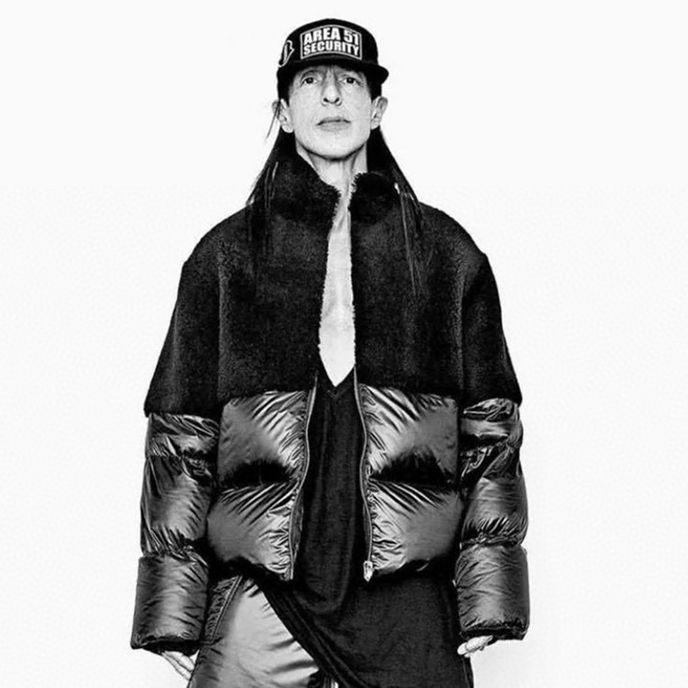 NIGO Rick Owens x Moncler Men's Winter Solid Color Standing Collar Zipper Splicing Long Sleeve Loose Puffer Down Jacket Ngvp #nigo7192