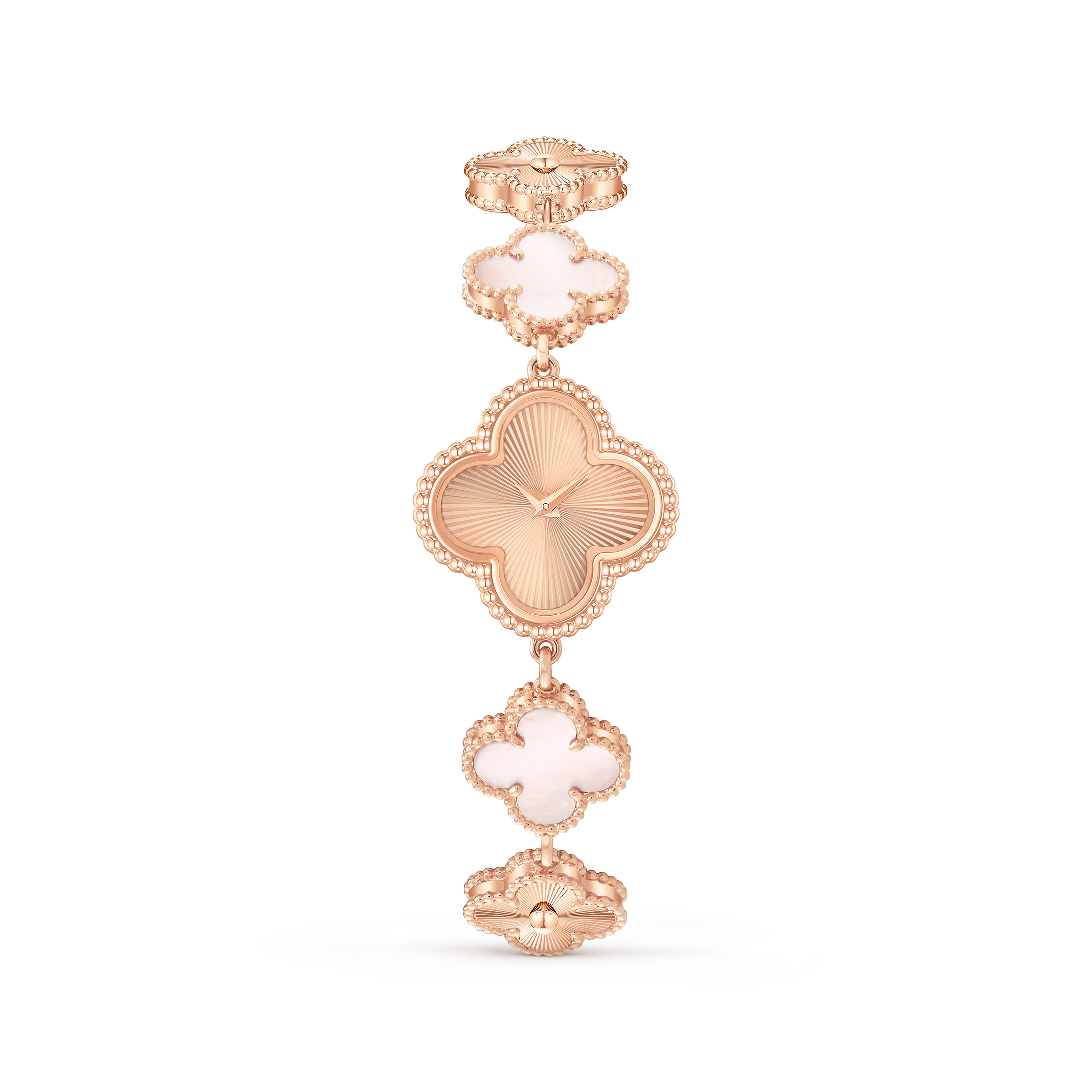 NIGO Van Cleef & Arpels Sweet Alhambra Four Leaf Clover Jewelry Watch in 18K Genuine Gold #nigo97153