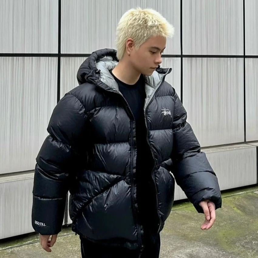 NIGO Stussy Micro Ripstop Down Parka Long Sleeve Zipper Hooded Down Jacket #nigo97173