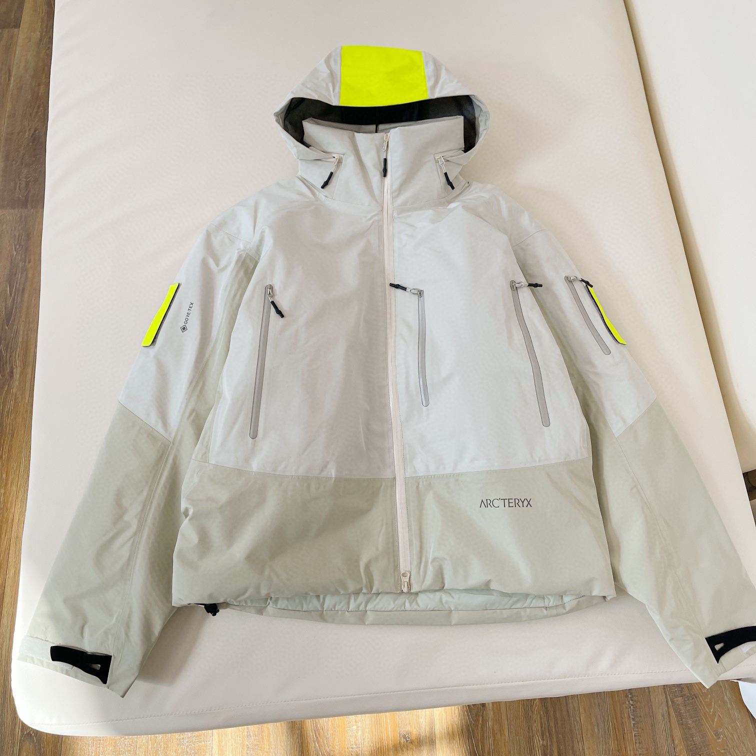 NIGO Arcteryx Men's Winter Models Outdoor Windproof Waterproof Colorblocking Warm Storable Hooded Cotton Coat Jacket #nigo97193