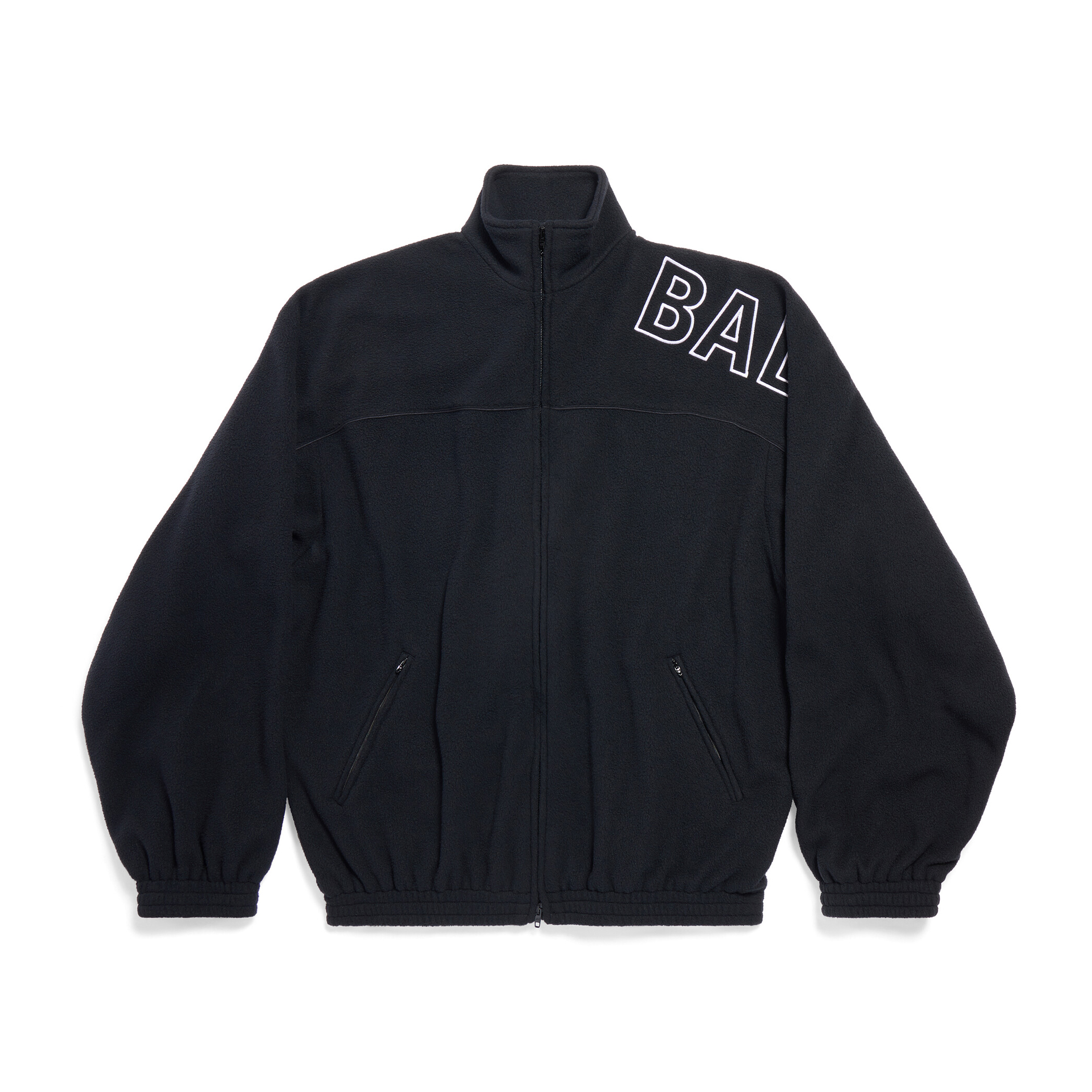 NIGO Balenciaga Men's New Fall And Winter Black Lambswool Material Collar Zipper Jacket #nigo97214