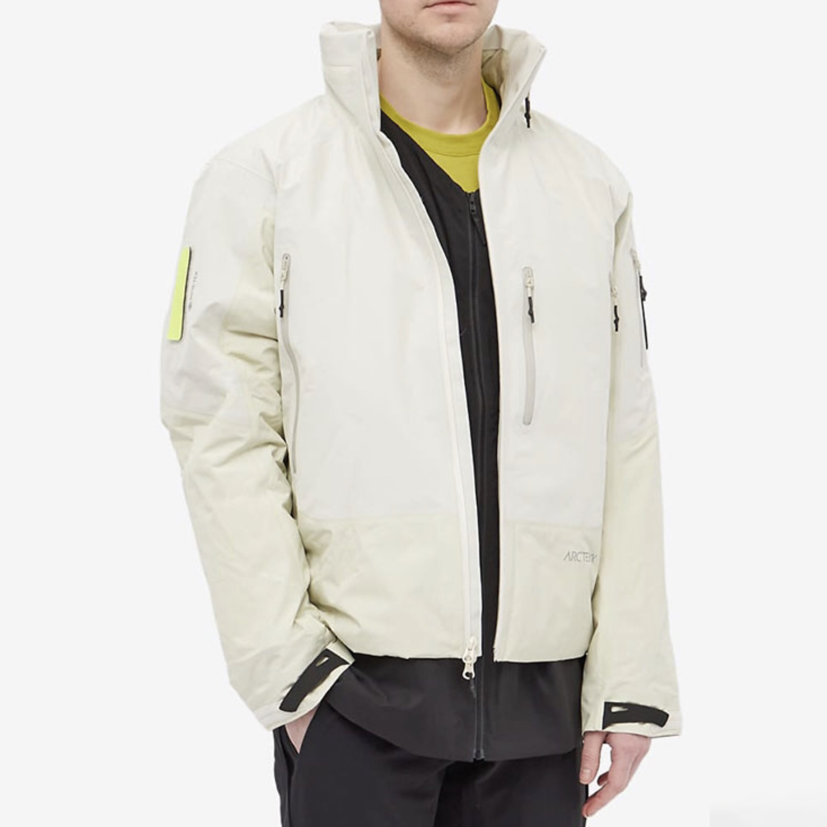 NIGO Arcteryx Men's Winter Models Outdoor Windproof Waterproof Colorblocking Warm Storable Hooded Cotton Coat Jacket #nigo97193