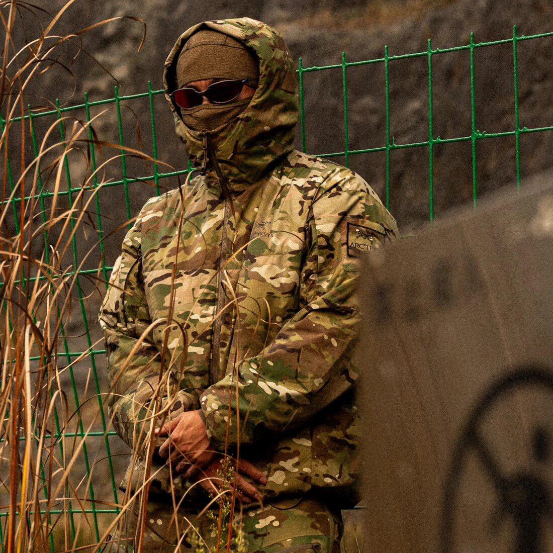 NIGO Arcteryx Men's Camouflage Hooded Fitted Zip Puffer Down Jacket #nigo97196