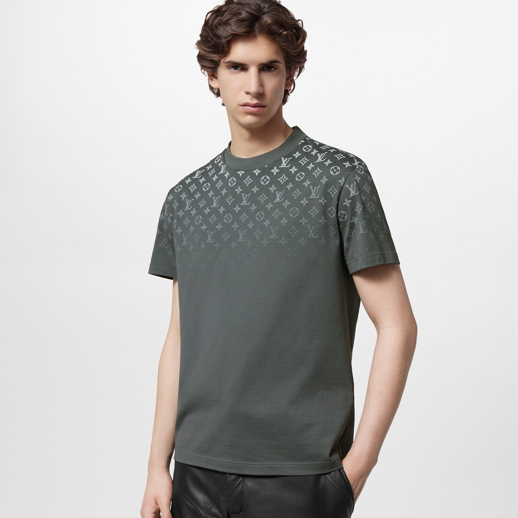 NIGO Louis Vuitton Men's Summer Gradient Cotton Round Neck Short Sleeve T-Shirt #nigo97231