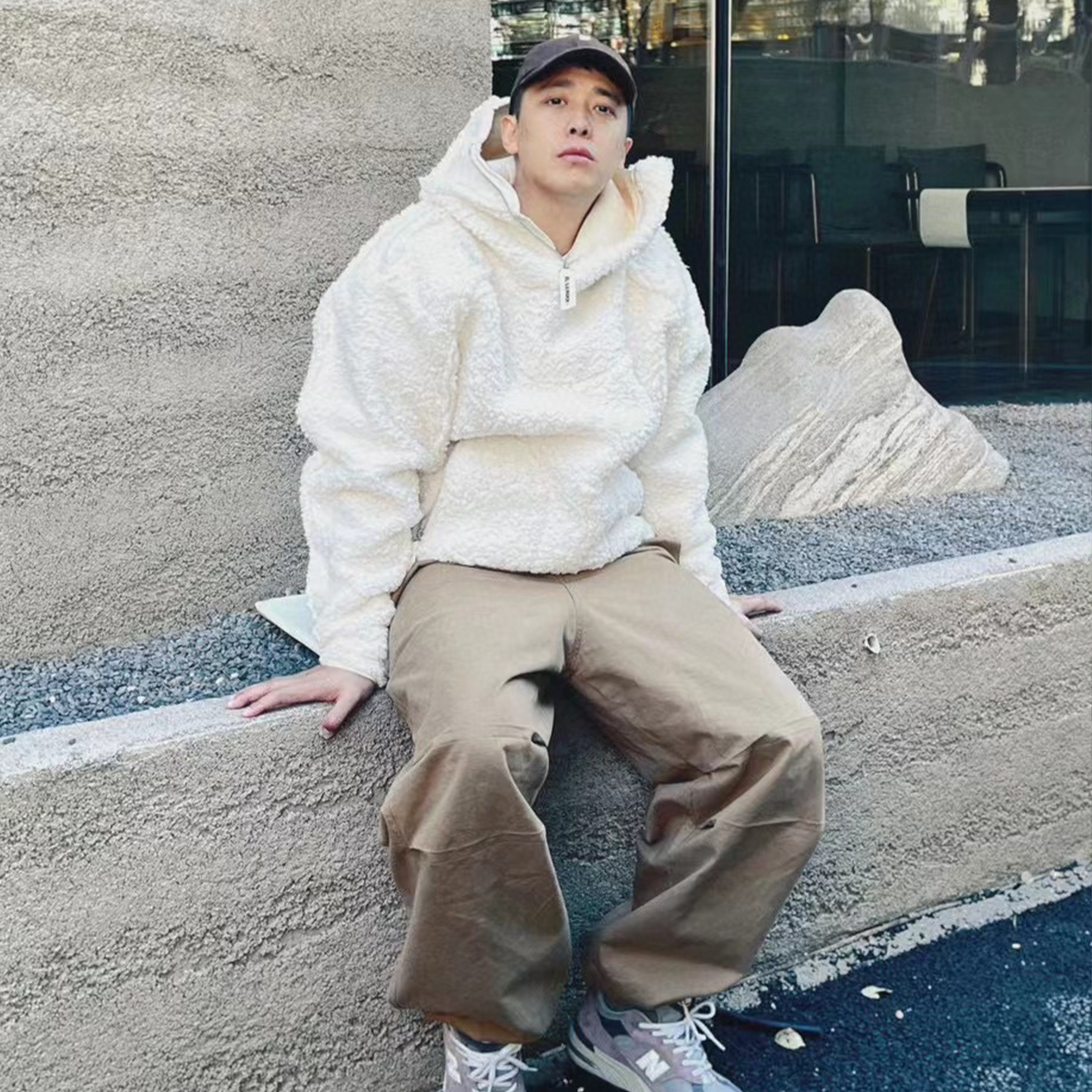 NIGO Jil Sander Men's Autumn And Winter Solid Color Cotton Multi-Pocket Zipper Long Sleeve Casual Loose Hooded Sweatshirt Ngvp #nigo7111