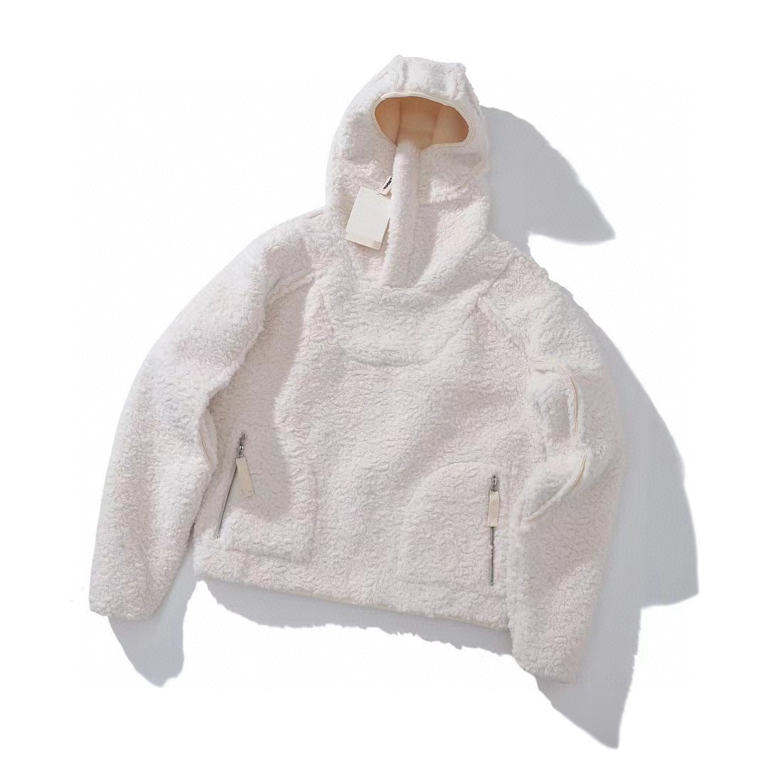 NIGO Jil Sander Men's Autumn And Winter Solid Color Cotton Multi-Pocket Zipper Long Sleeve Casual Loose Hooded Sweatshirt Ngvp #nigo7111