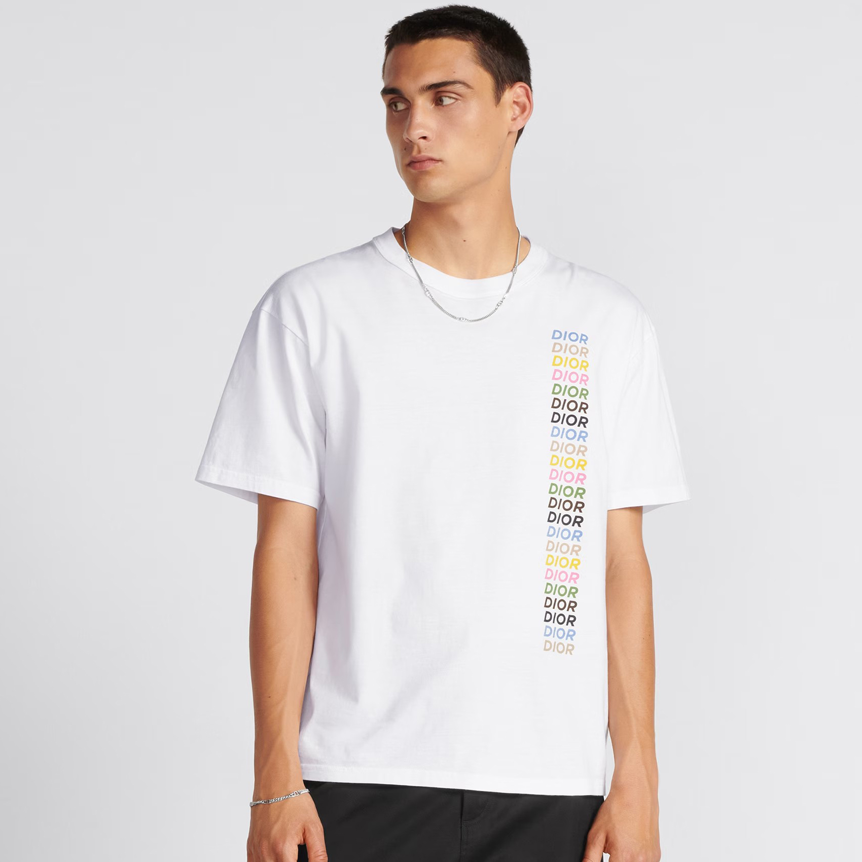 NIGO Dior Men's Summer Colorful Letter Short Sleeve Loose Fit T-Shirt #nigo97256