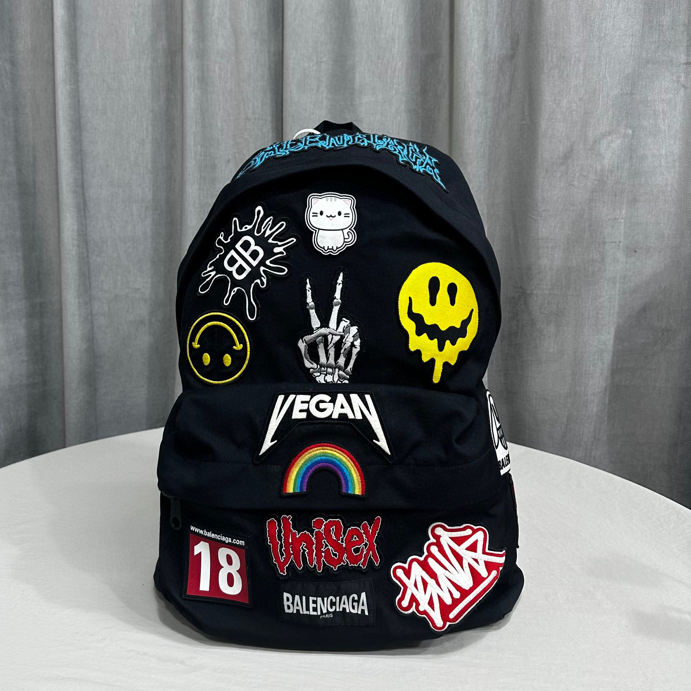 NIGO Balenciaga Men's Explosive Graffiti Embroidered Gamer Shoulder Bag Backpacks #nigo97253