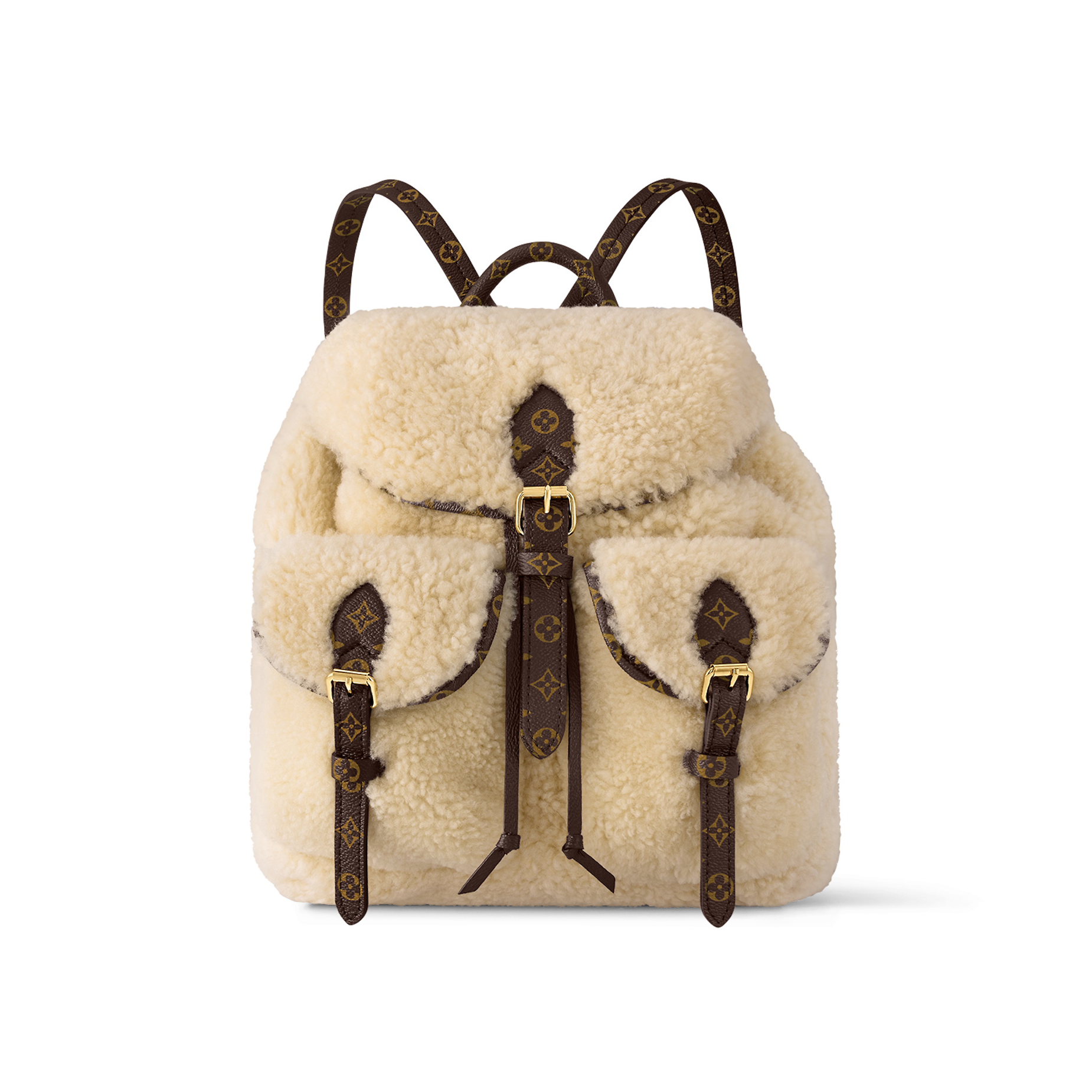NIGO Louis Vuitton Women's Ski Wool Leather Backpack Bag #nigo97274