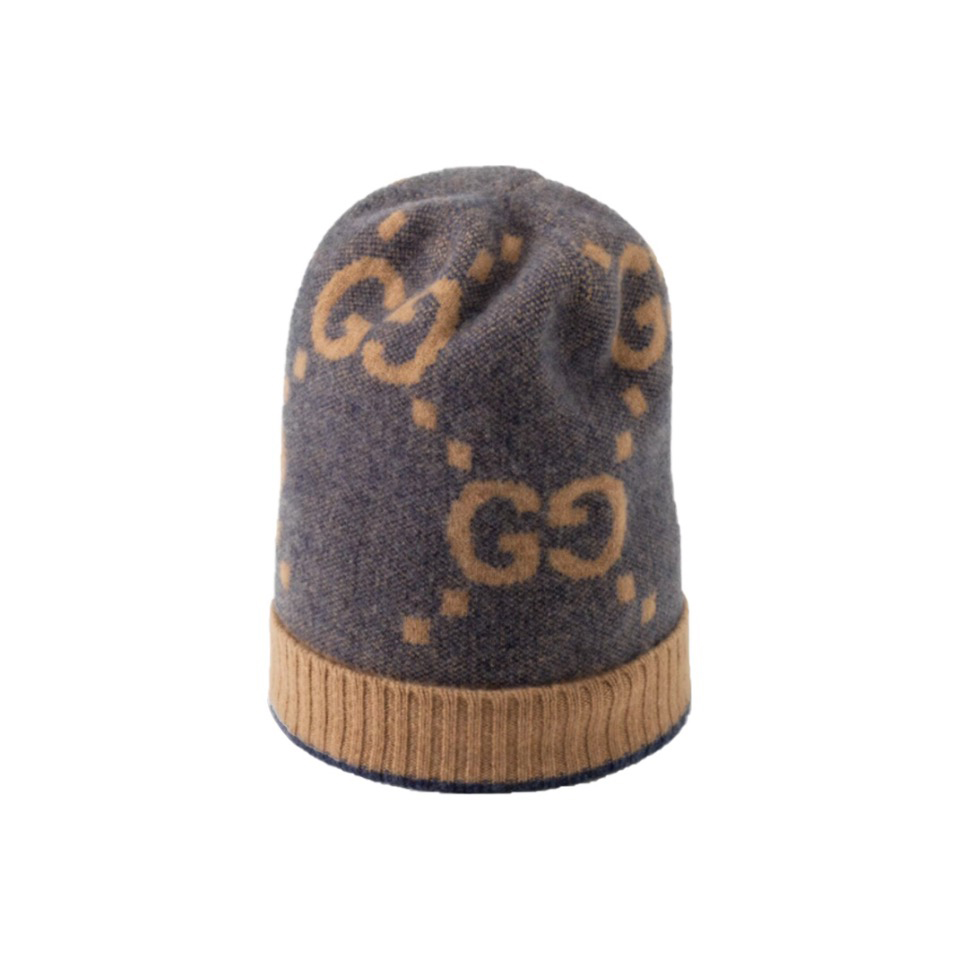 NIGO Gucci GG Knit Cashmere Hat Jacquard Tassel Scarf Set Suit #nigo97289