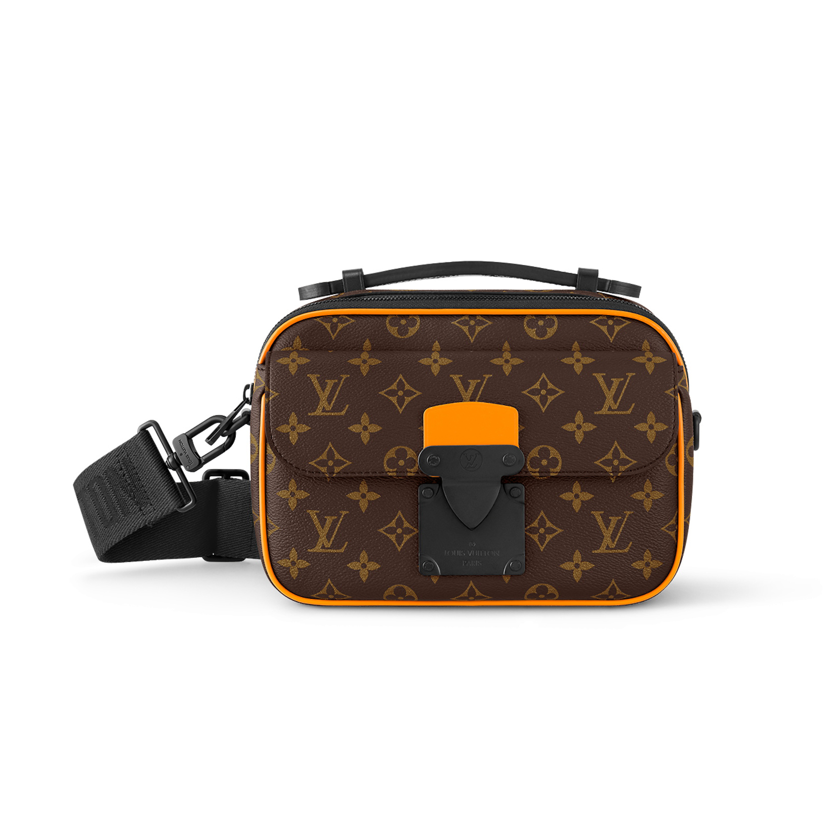 NIGO Louis Vuitton Men's Square Leather S-Lock Messenger Bag Bags #nigo97288