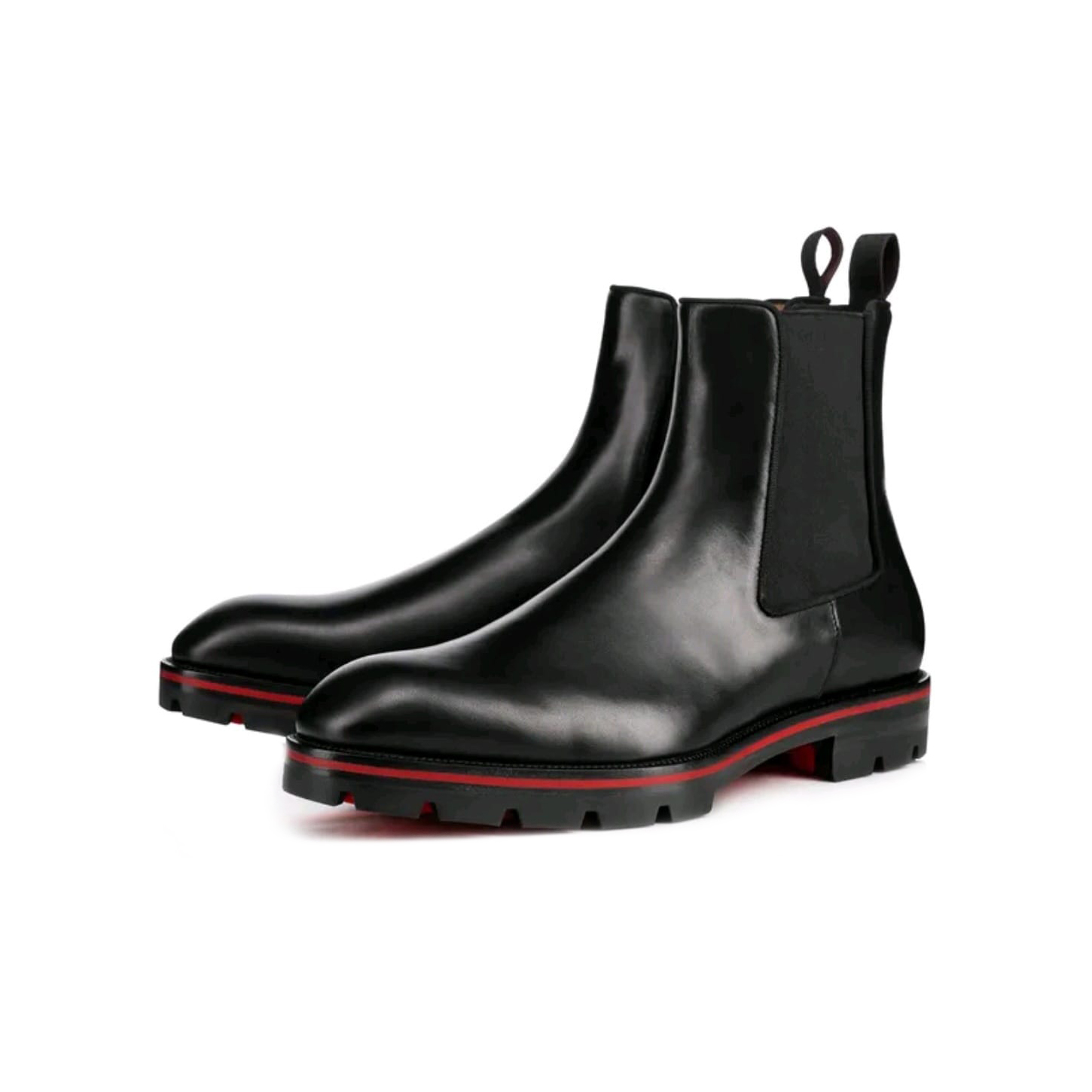NIGO Christian Louboutin Men's Black Cowhide High Top Boots Shoes #nigo97299