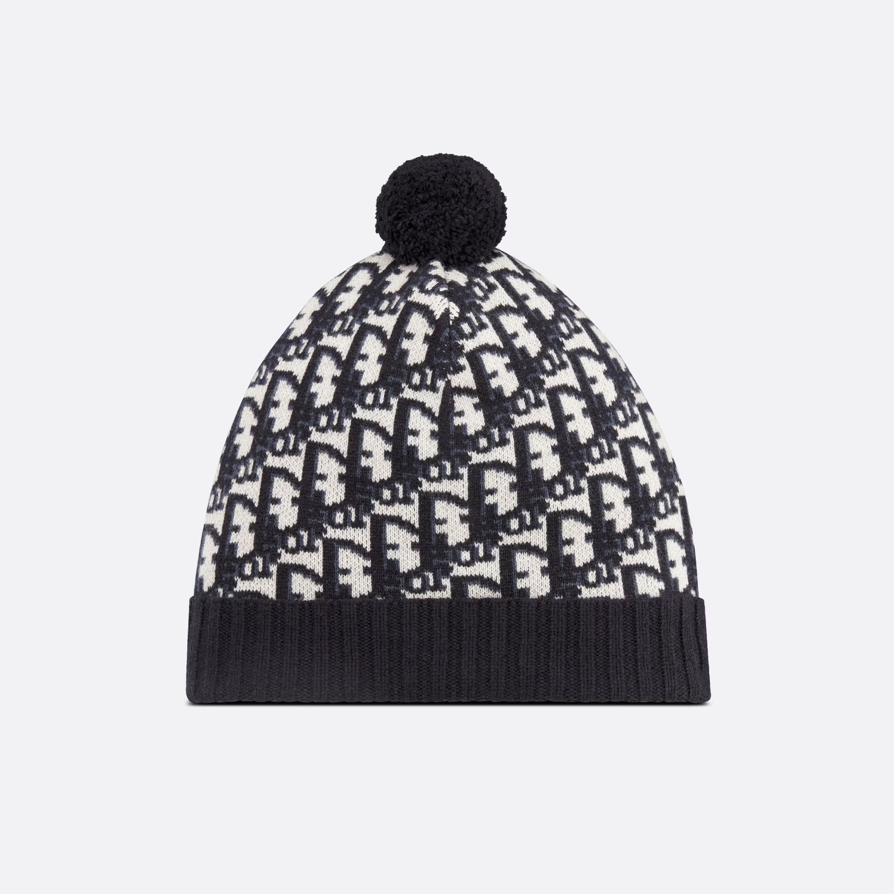 NIGO Dior Women's Oblique Pompom Beanie Simple Casual Knit Genuine Warm Fleece Hat #nigo97327