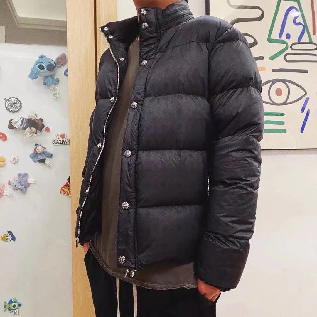 NIGO Chrome Hearts Men's Winter Black Dark Printed Waterproof Fabrics Puffer Down Jacket #nigo97349