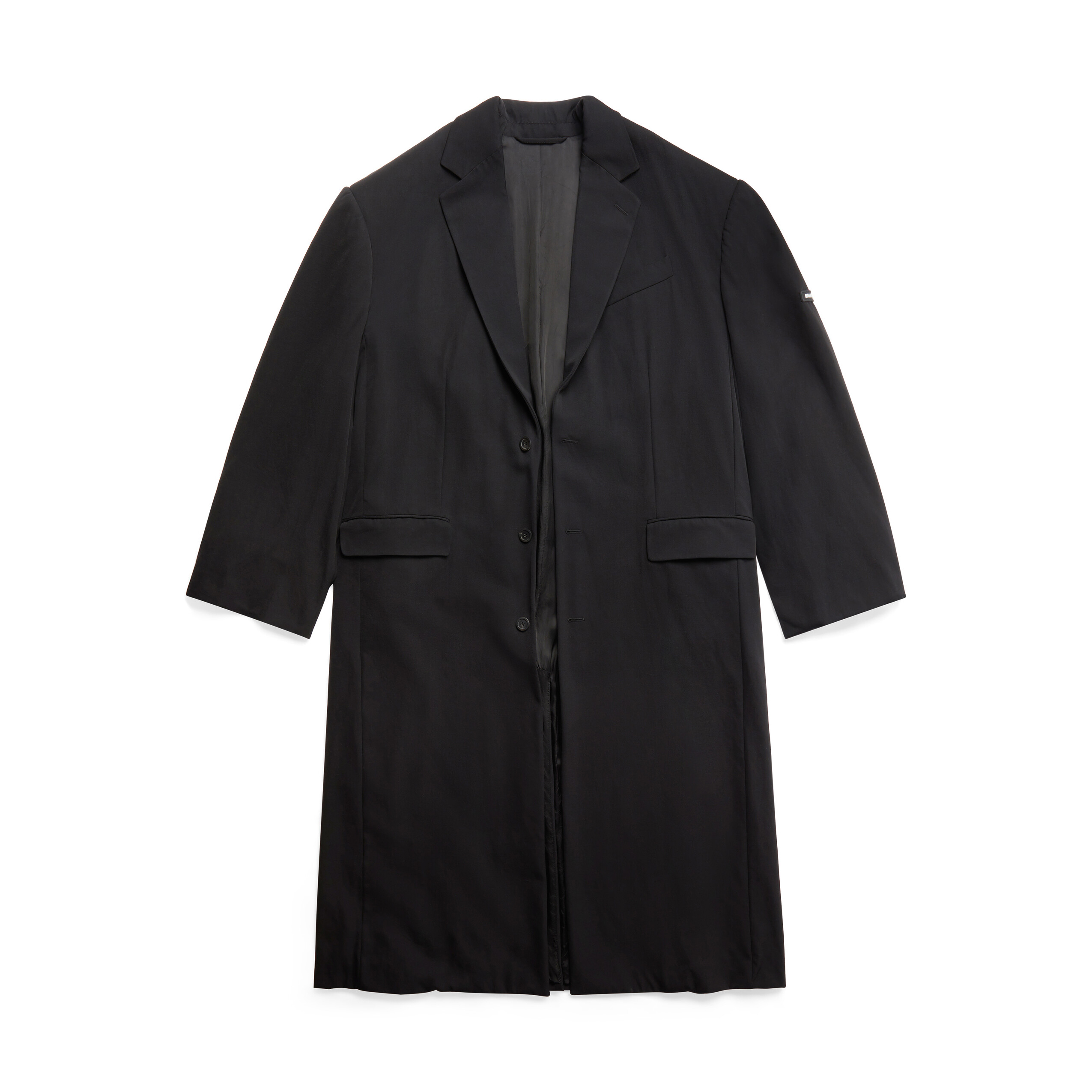 NIGO Balenciaga Skater Tailored Men's Autumn And Winter Silhouette Long Black V Collar Single-Breasted Suit Jacket #nigo97351