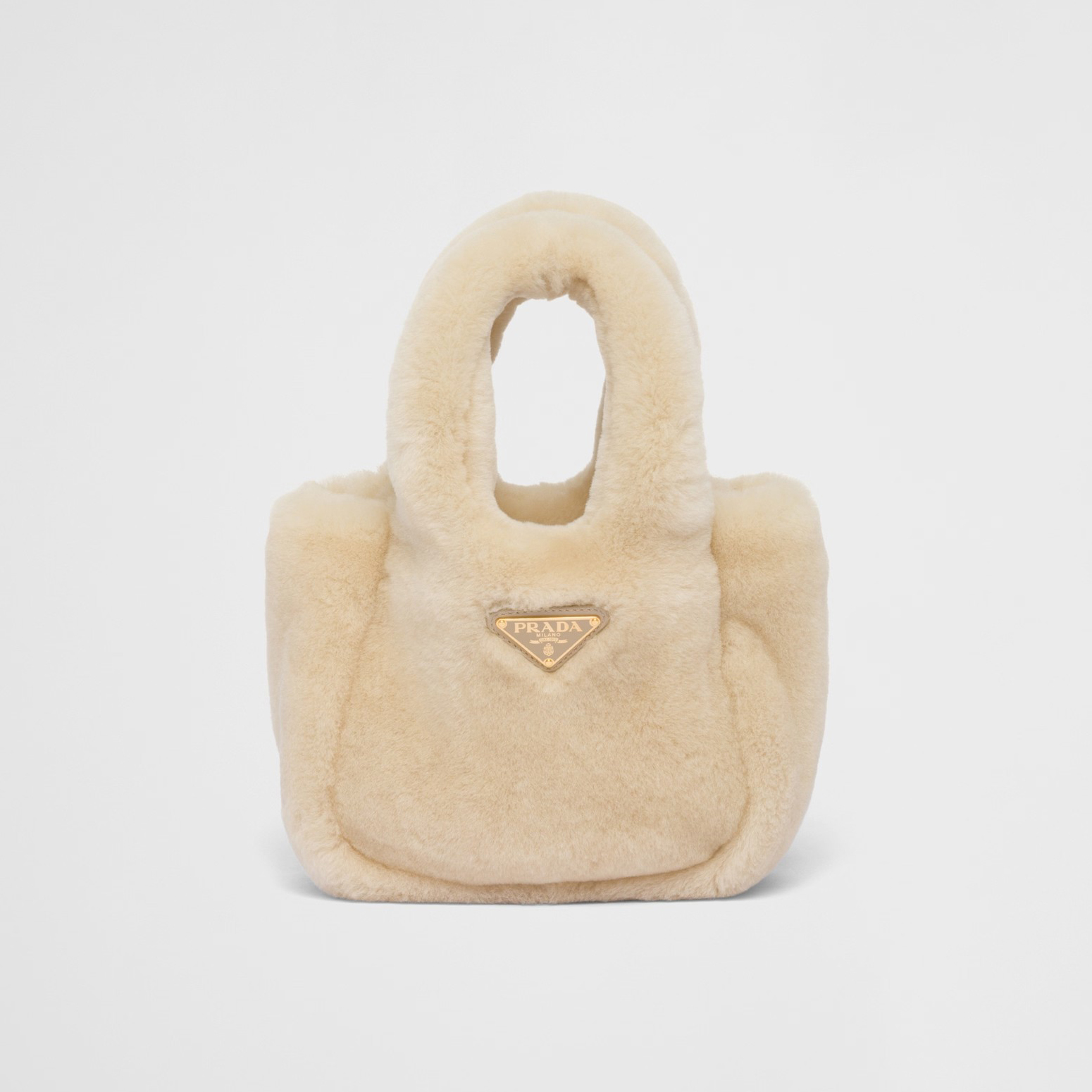 NIGO Prada Women's Shearling Mini Wool Tote Bag Bags #nigo97365