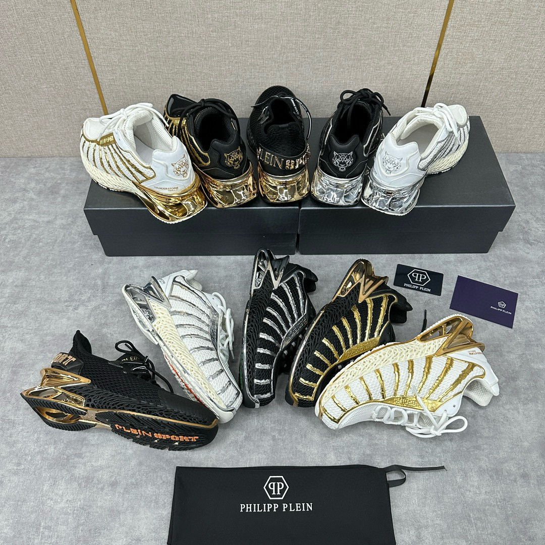 NIGO PhilippPlein Men's Low Top Tech Fabric Sneakers Running Shoes #nigo97393