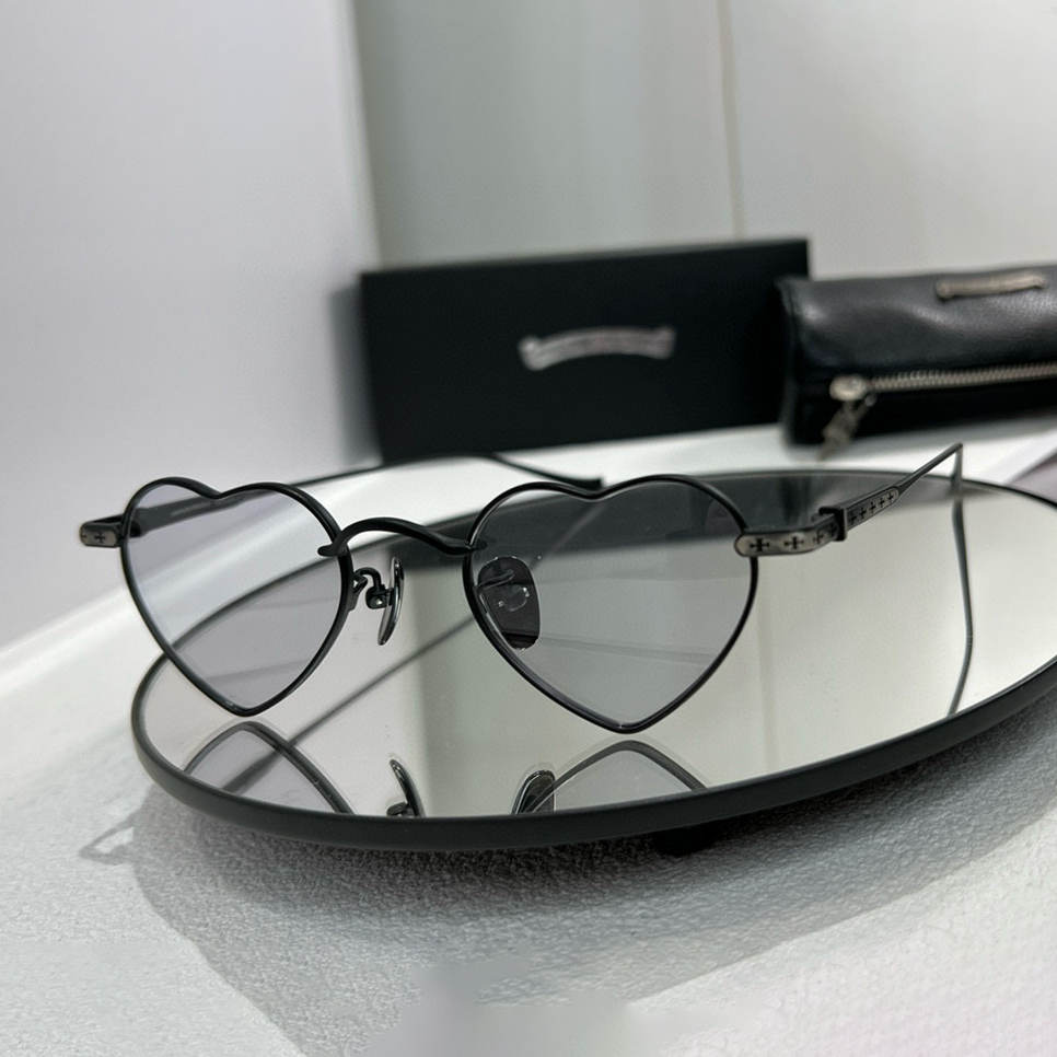 NIGO Chrome Hearts Women's Love Metal Frame Sunglasses Eyeglasses Glasses #nigo97398