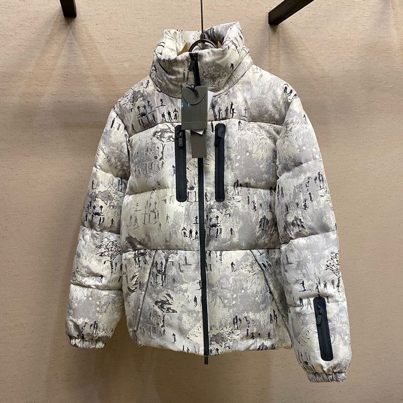 NIGO Dior Men's Autumn And Winter Casual Printed Zippered Standing Collar Waterproof Down Jacket Ngvp #nigo7317