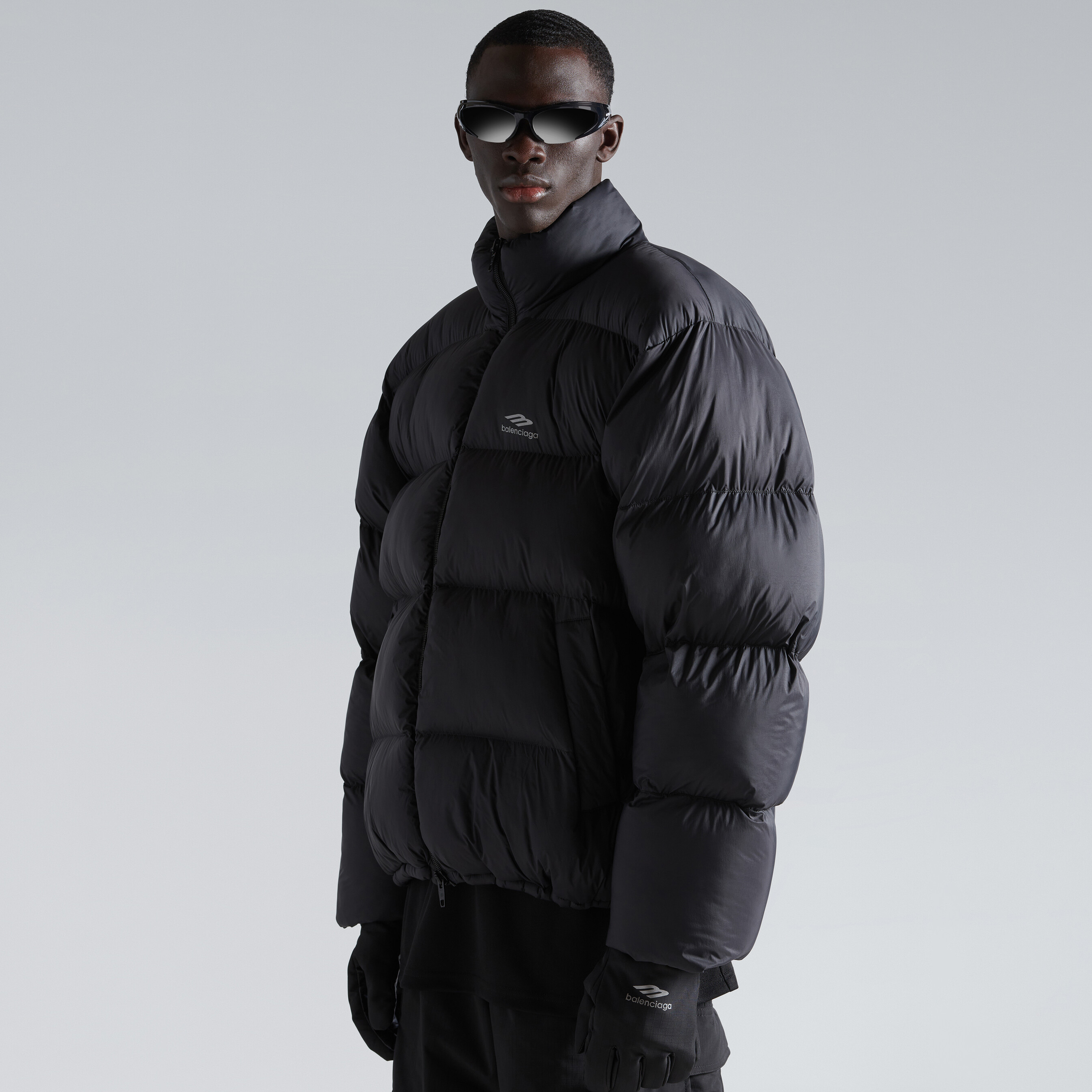 NIGO Balenciaga Men's Winter Skiweare - 3B Sports Lcon Ski Puffer In Black Zip Down Jacket #nigo97386