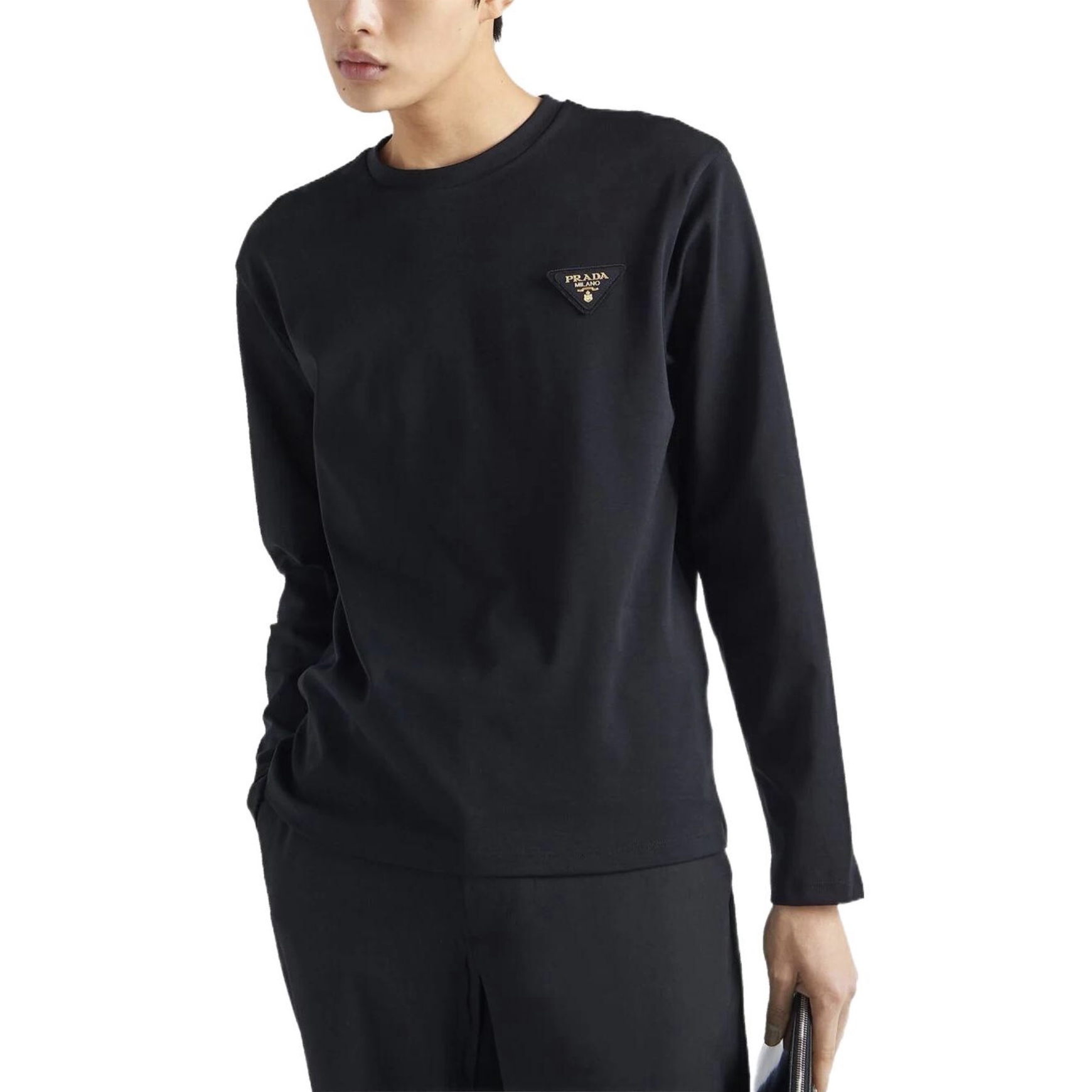 NIGO Prada Men's Summer Logo Label Round Neck Pullover Long Sleeve Sweatshirt #nigo97388