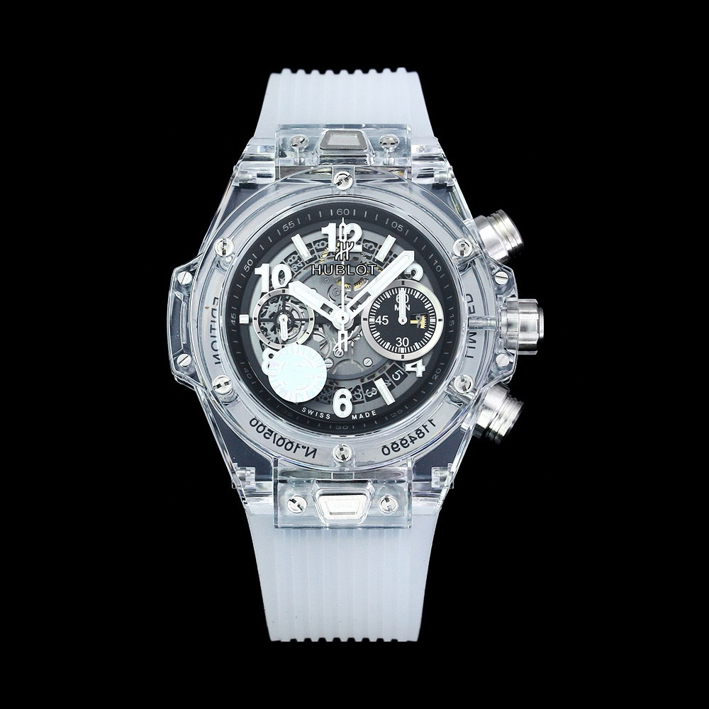 NIGO Hublot Men's Transparent Dial Mechanical Watch 45mm #nigo97384