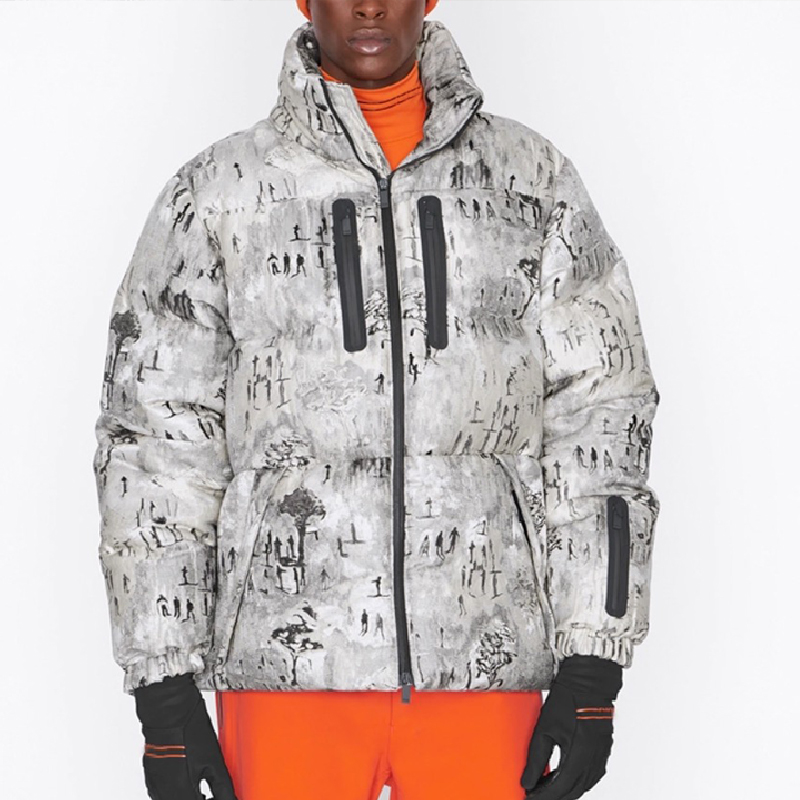 NIGO Dior Men's Autumn And Winter Casual Printed Zippered Standing Collar Waterproof Down Jacket Ngvp #nigo7317