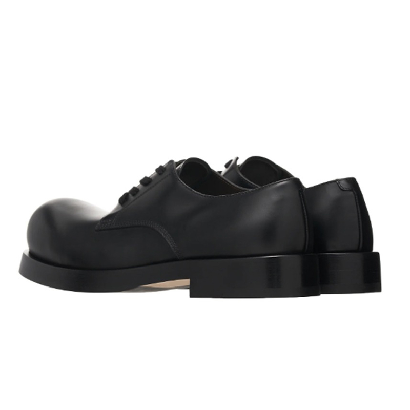 NIGO Bottega Veneta Men's Spring And Autumn Fashion Cow Leather Lace Up Low Top Casual Shoes Black Leather Shoes Ngvp #nigo7318