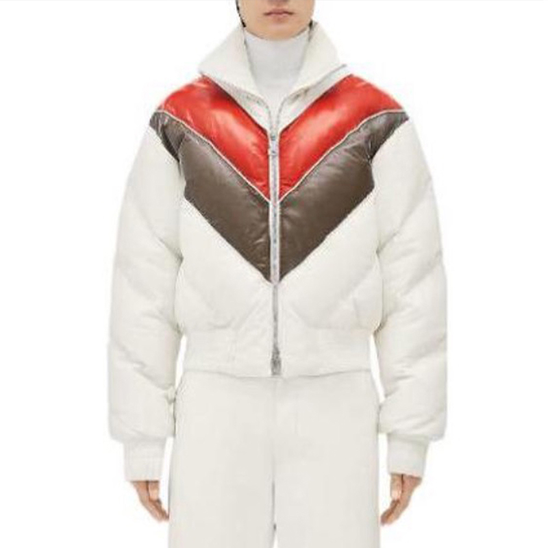 NIGO Bottega Veneta Men's Autumn And Winter Patchwork Casual Stand Up Collar Jacket Thickened Leather Down Jacket Ngvp #nigo7193