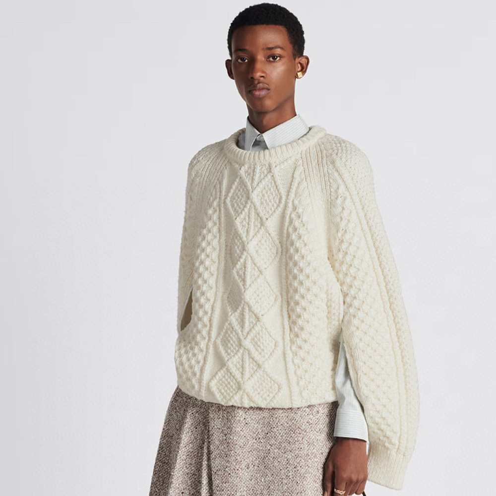 NIGO Dior Men's Spring And Autumn Wool Blend Solid Color Round Neck Casual Long Sleeve Fitted Knitted Sweater Ngvp #nigo6729