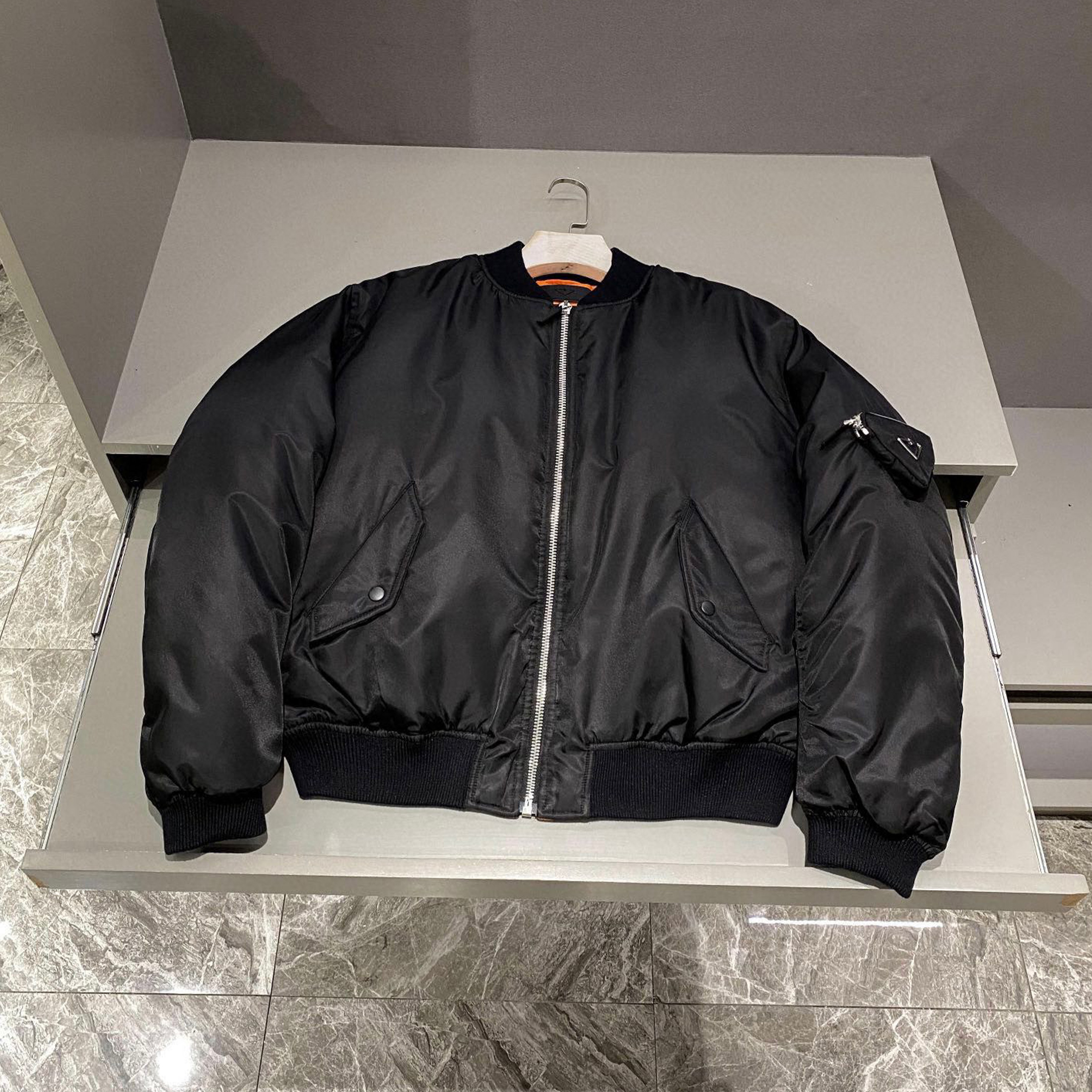 NIGO Prada Men's Autumn And Winter Solid Color Simple Zippered Long Sleeved Pilot Jacket Loose Baseball Jacket Ngvp #nigo7251