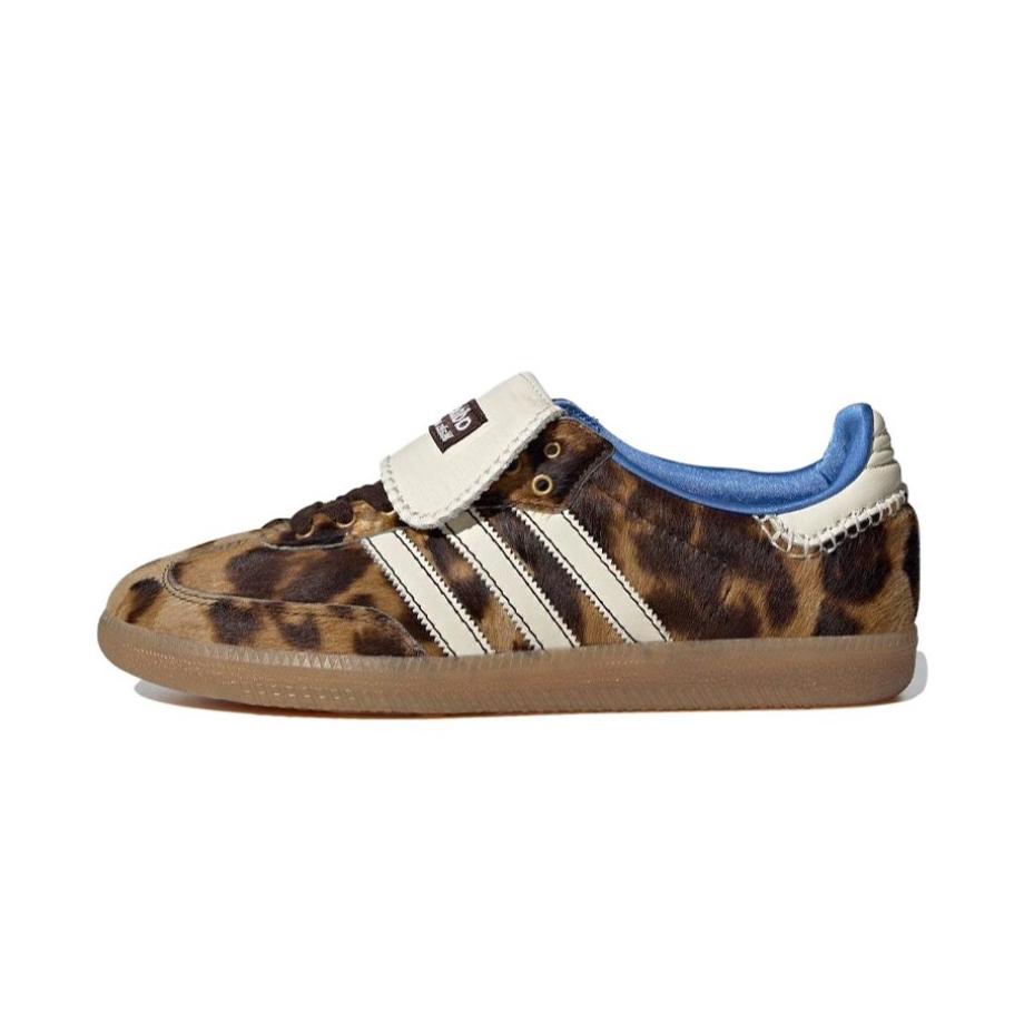 NIGO Adidas Originals Men's Leopard Print Leather Low Top Football Shoes Casual Sneakers #nigo97414
